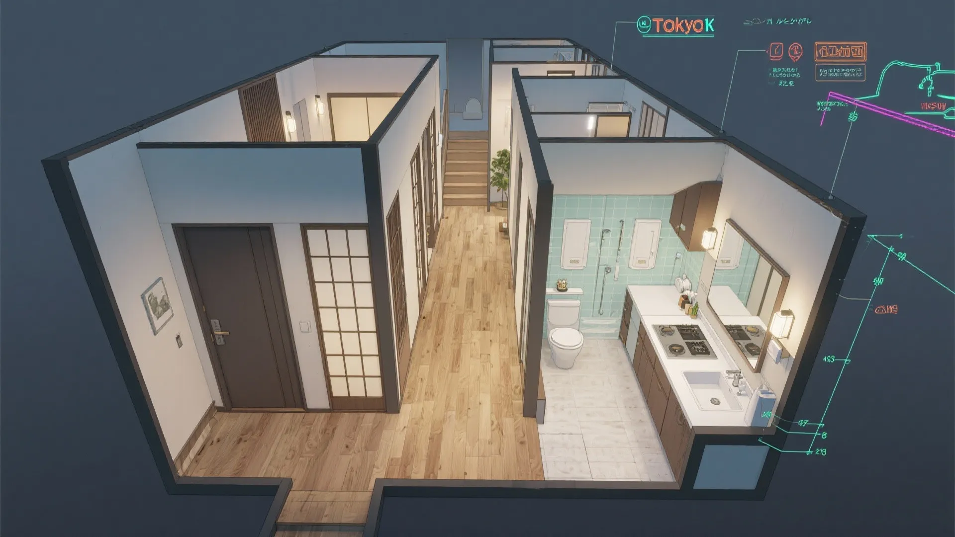 Tips 2: 床面積より“動線計画”が快適度とコストを左右（動線规划・东京）