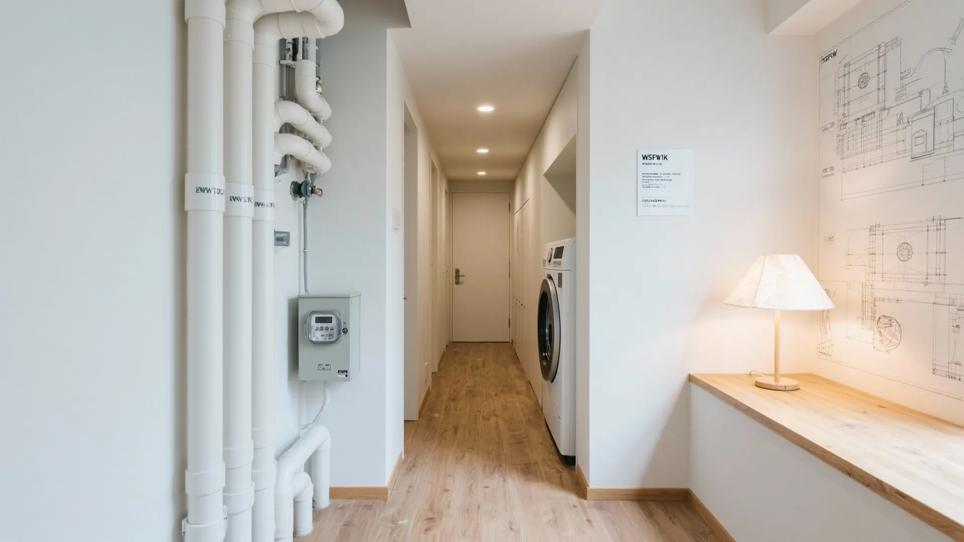 Tips 3: 漏水チェックの動線と配管の見せ方（空間計画×日式風格）