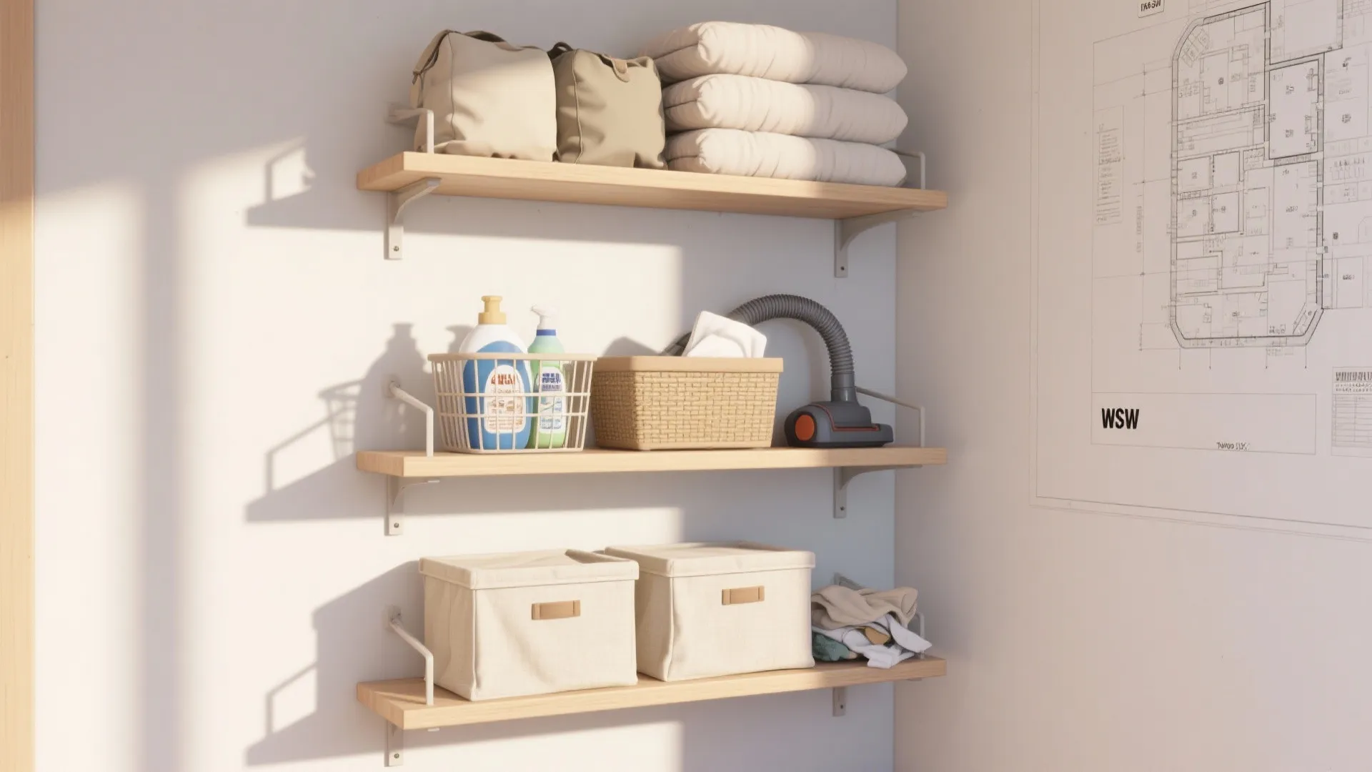 3. 収納技巧で“共有・個人”を仕分ける：3層ルール