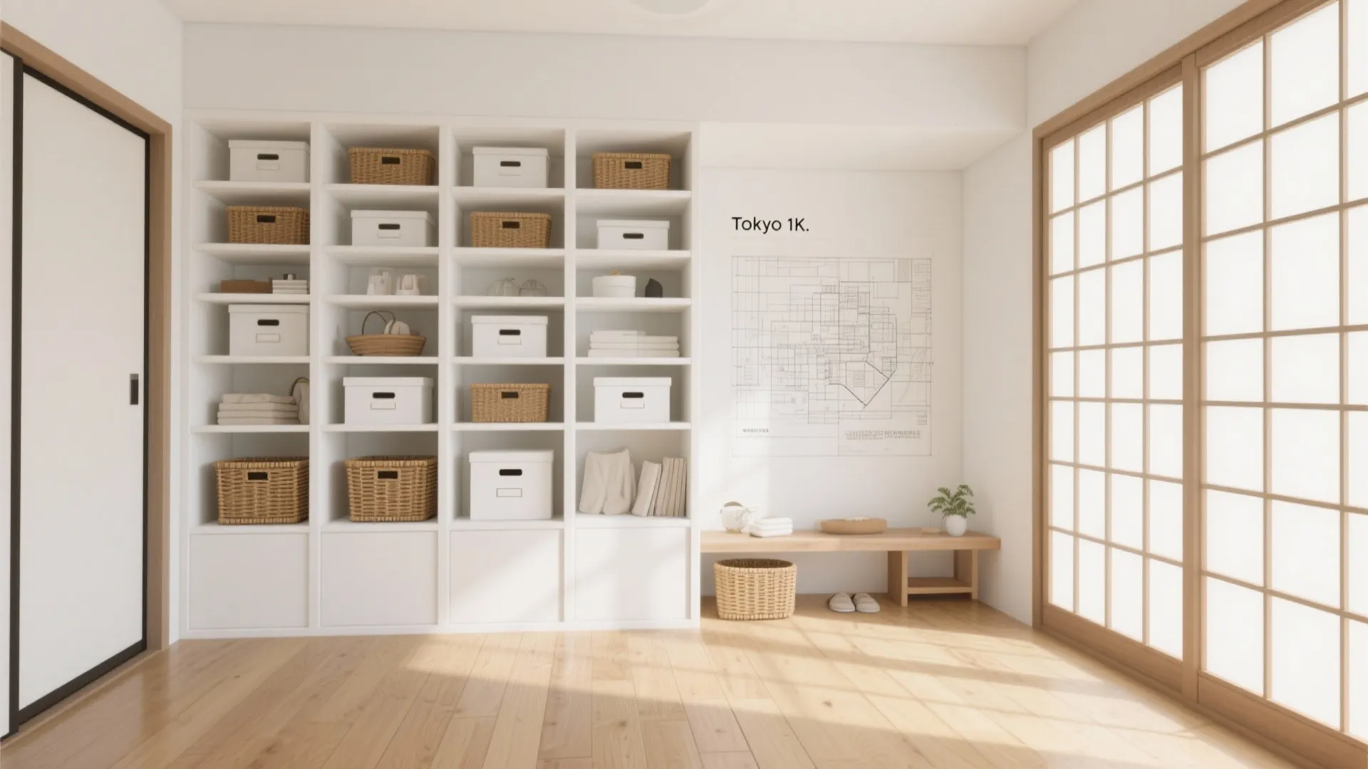 2. 日式風格の「引き算」と収納技巧で“置き家具の暴走”を止める