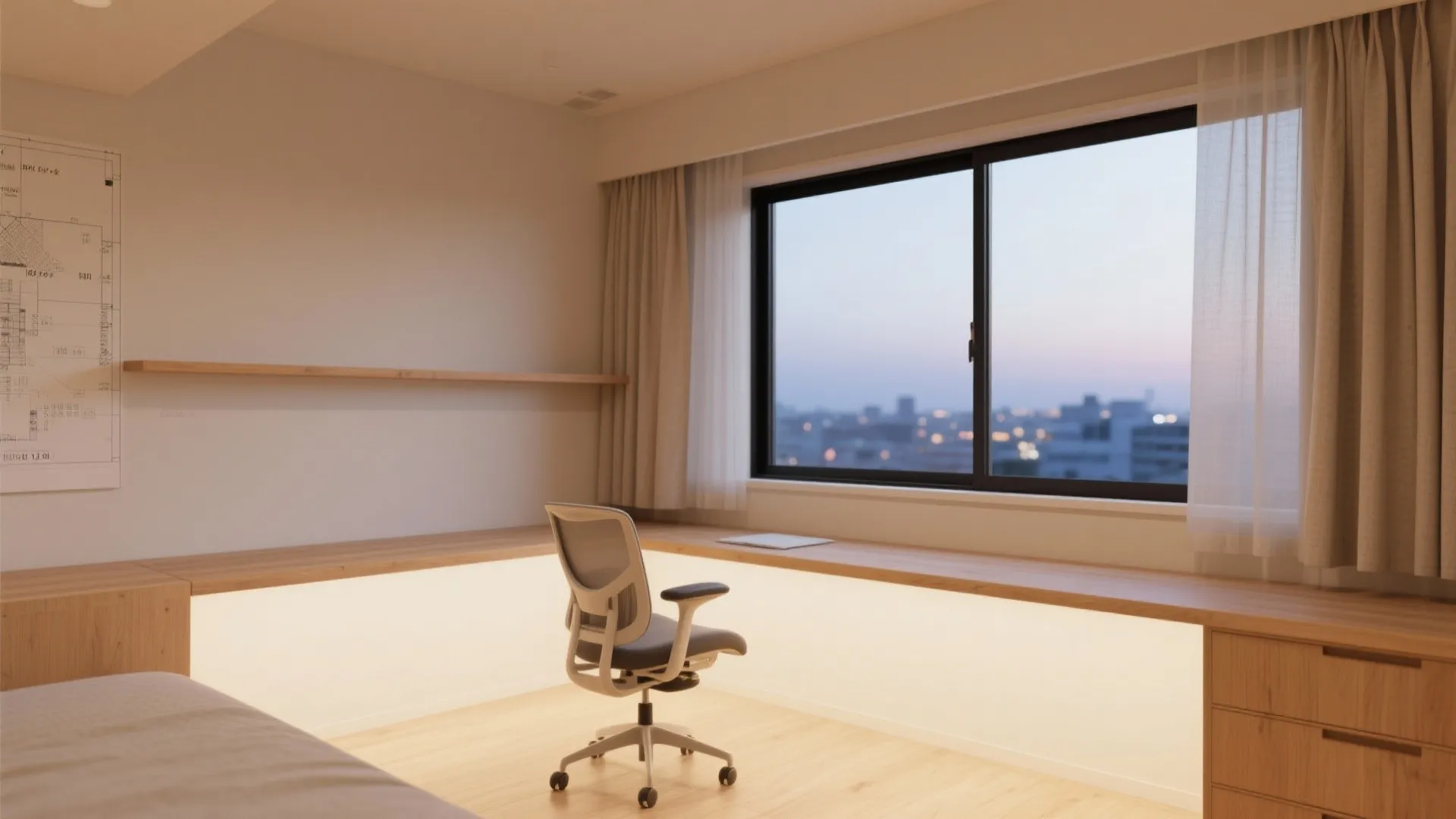 Tips 4: ワークスペースは“窓に寄せる”のが正解（日式風格）