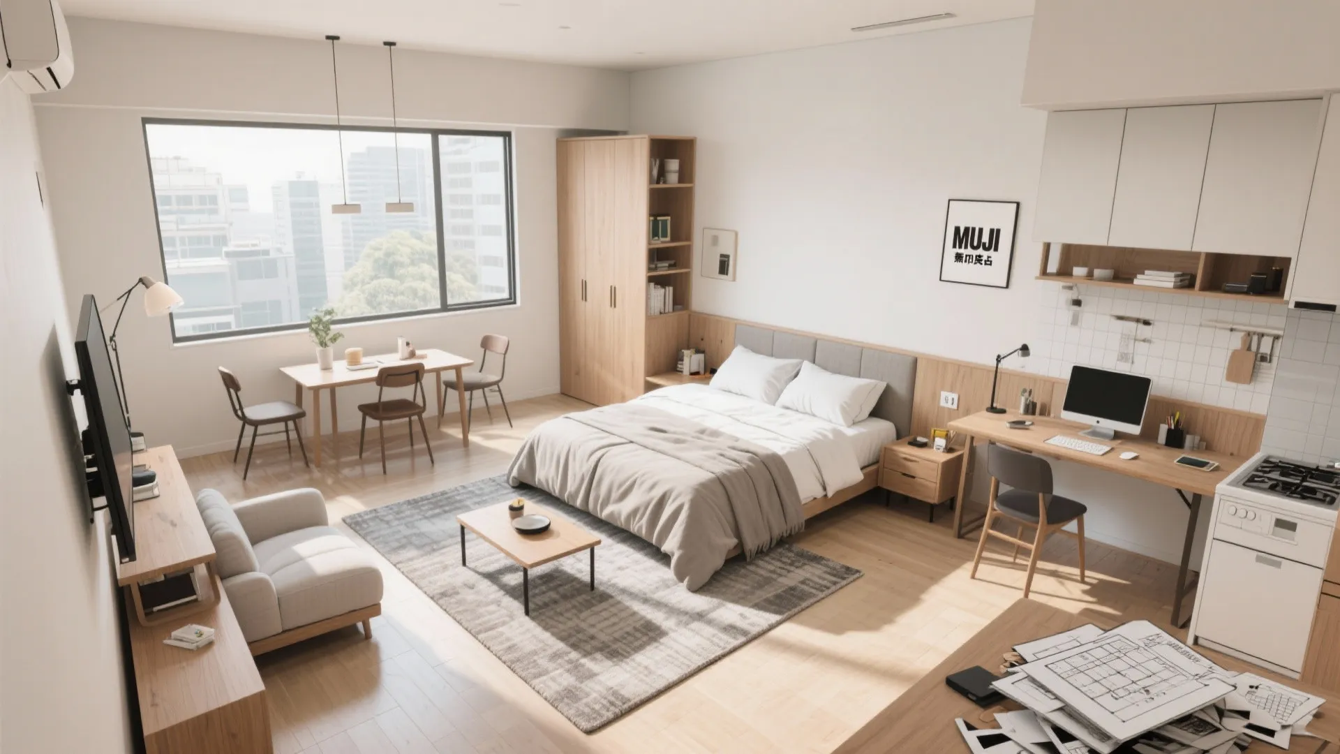 Tips 4: 1R・1Kは用途の“線引き”で整う（東京小戸型）