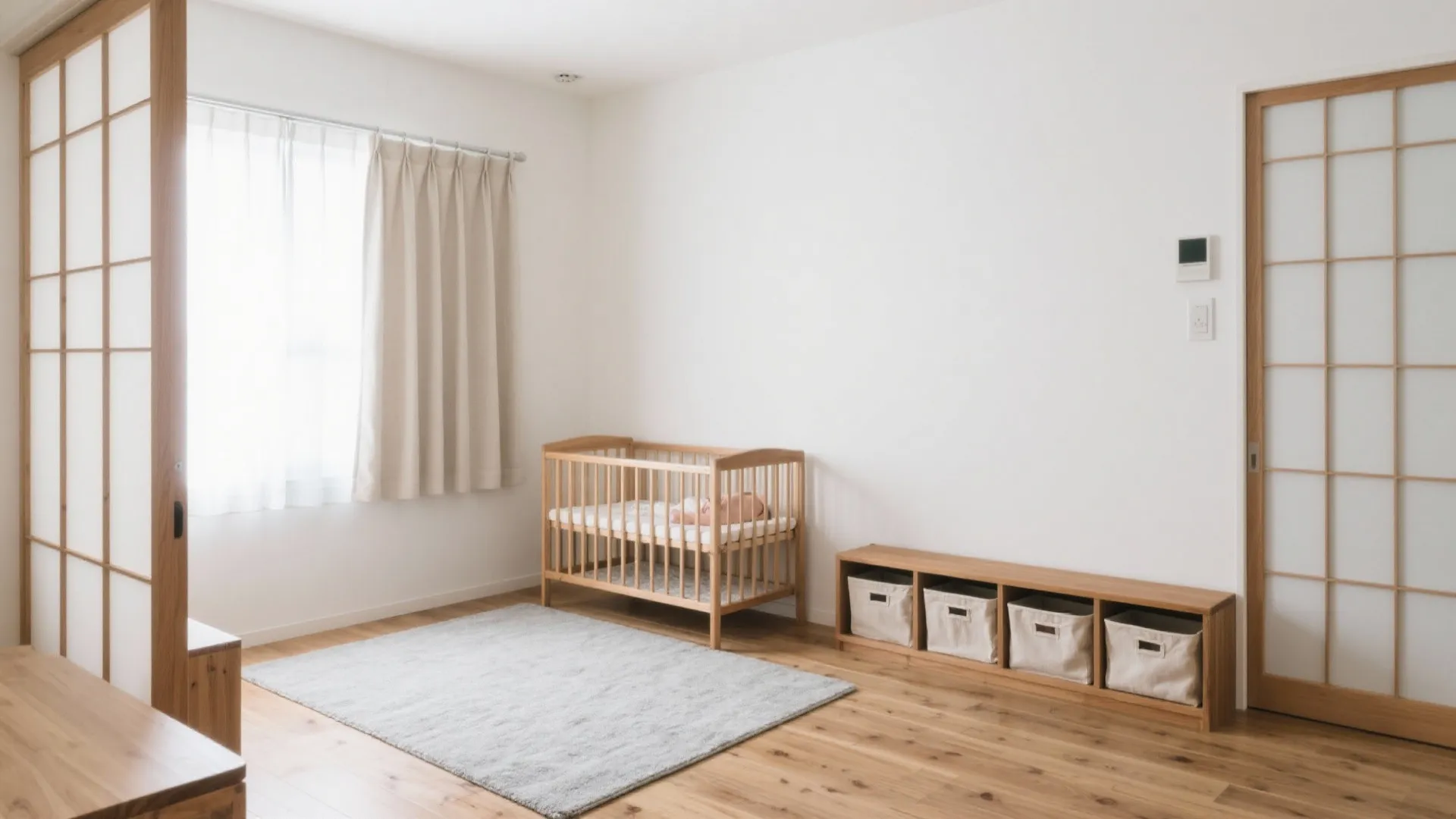 1LDKの赤ちゃん部屋レイアウト7提案｜日本の小空間で心地よく暮らす