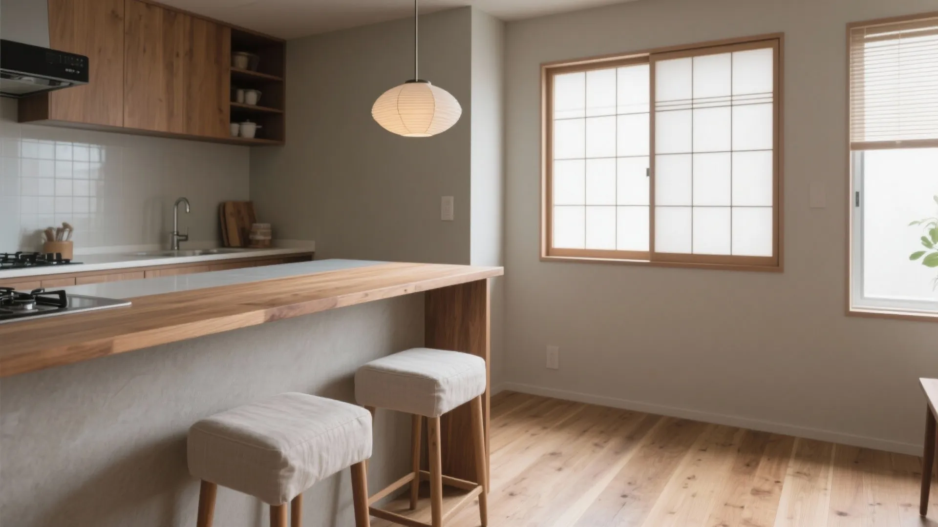 1LDKのカウンターキッチンレイアウト5選｜日本室内デザインの実践知
