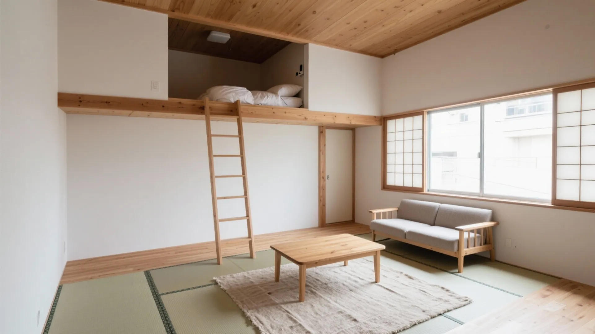 6畳ロフト付きワンルームを男前に整えるレイアウト術