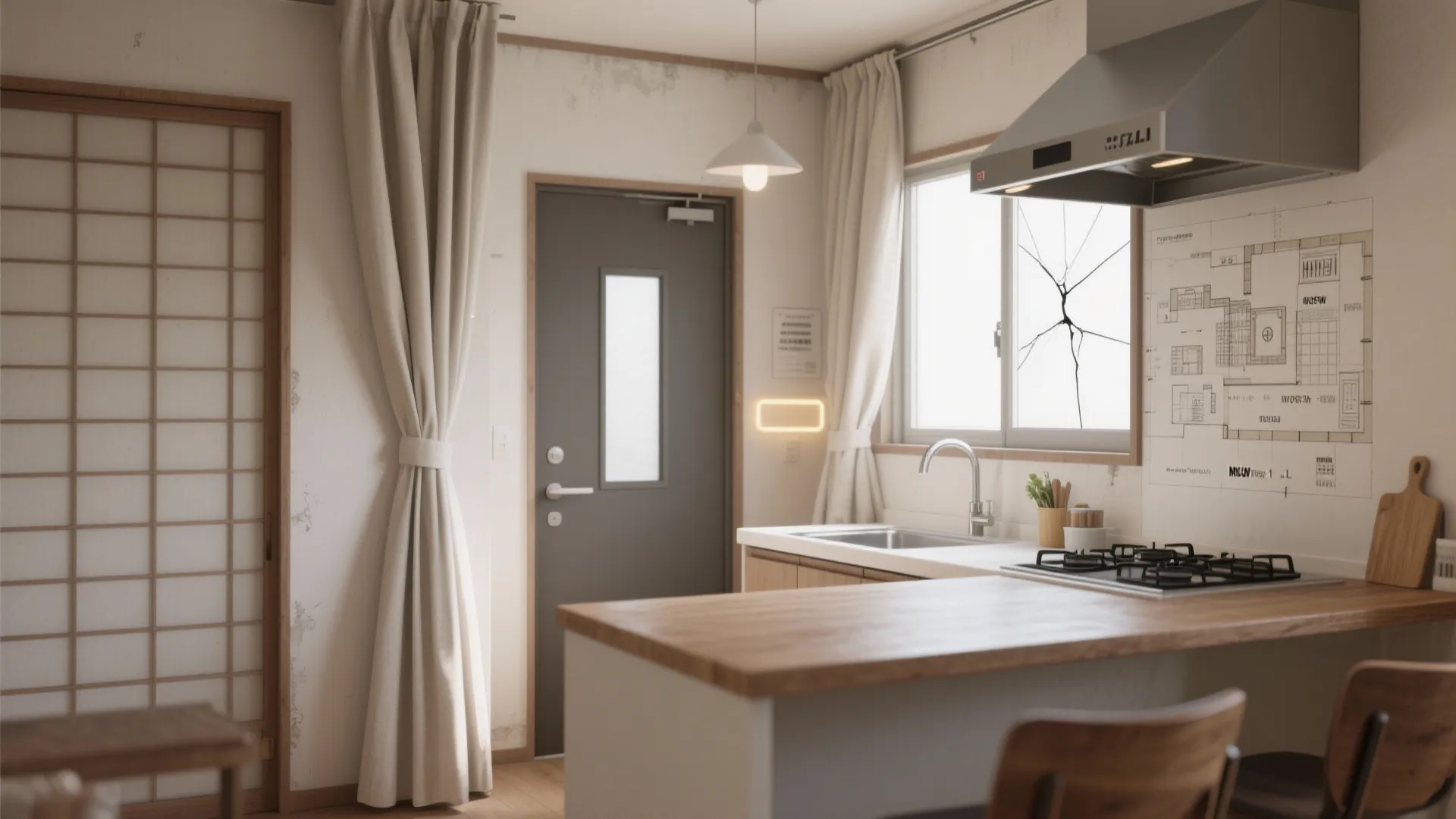 Tips 1: 1Rキッチンの臭いは“空気の動線”で止める（東京小戸型×動線規則）