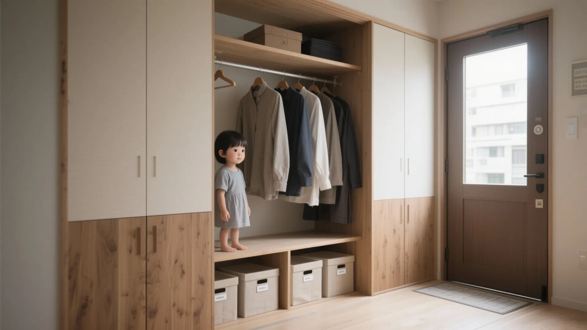 Tips 1: 東京小戸型で家族が取り合わないクローゼット動線計画（動線規律×日式風格）