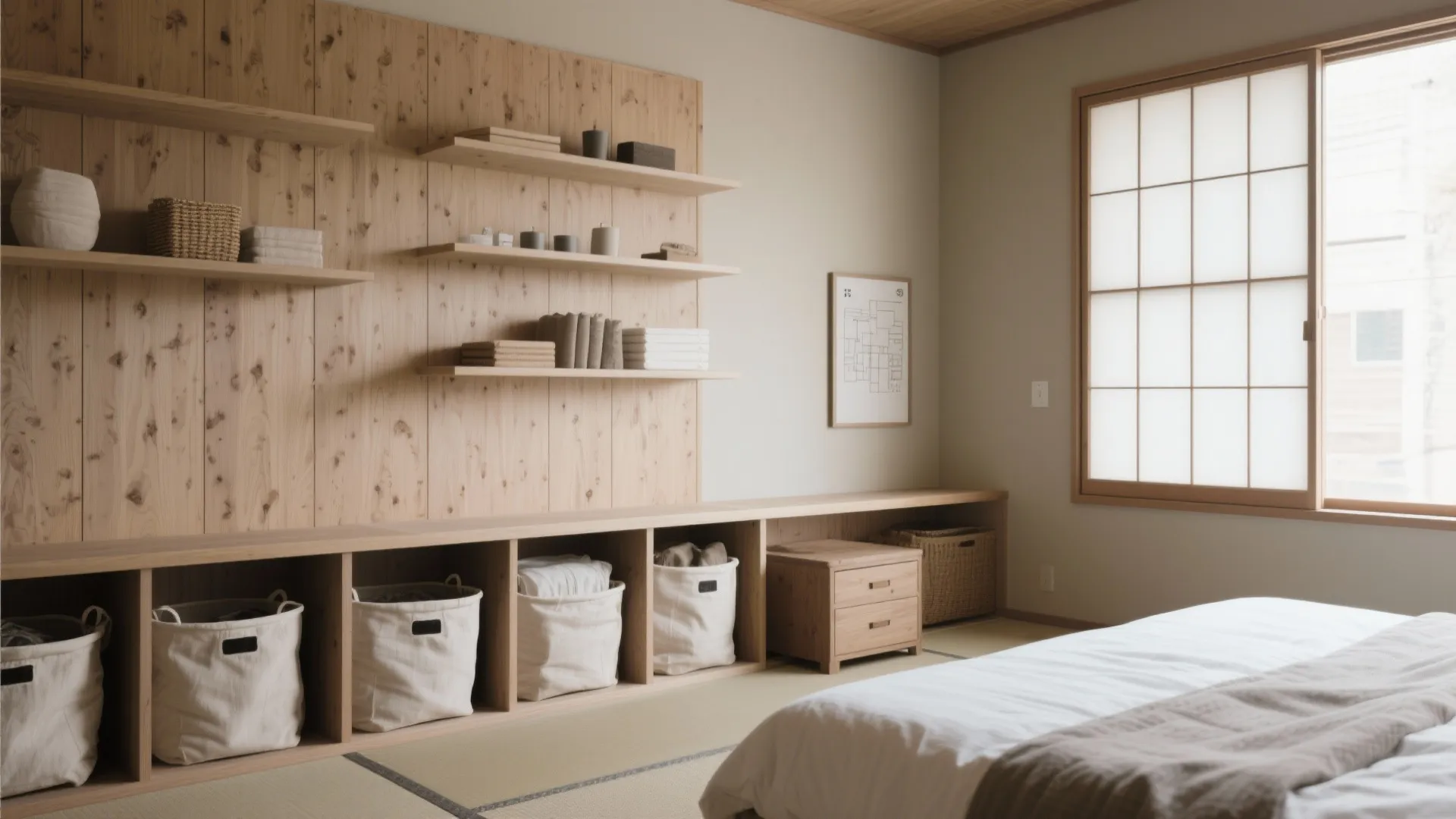 Tips 2: 収納は“浮かせる”と振動が減る（収納技巧・動線規劃）