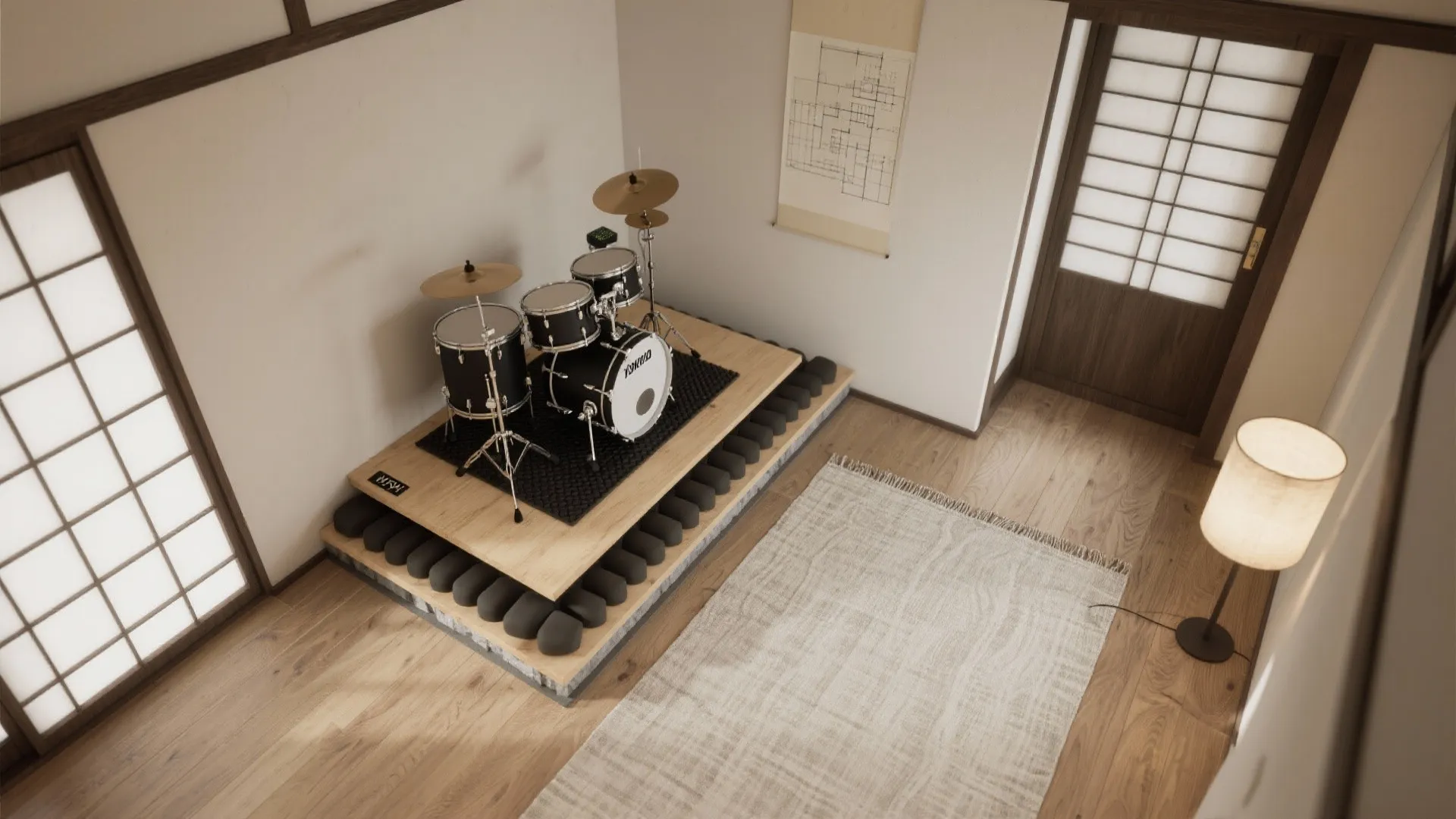 Tips 1: 東京小戸型でも成立する“床の分離”と防振レイヤー（東京小戸型 / 動線計画 / 日式風格）