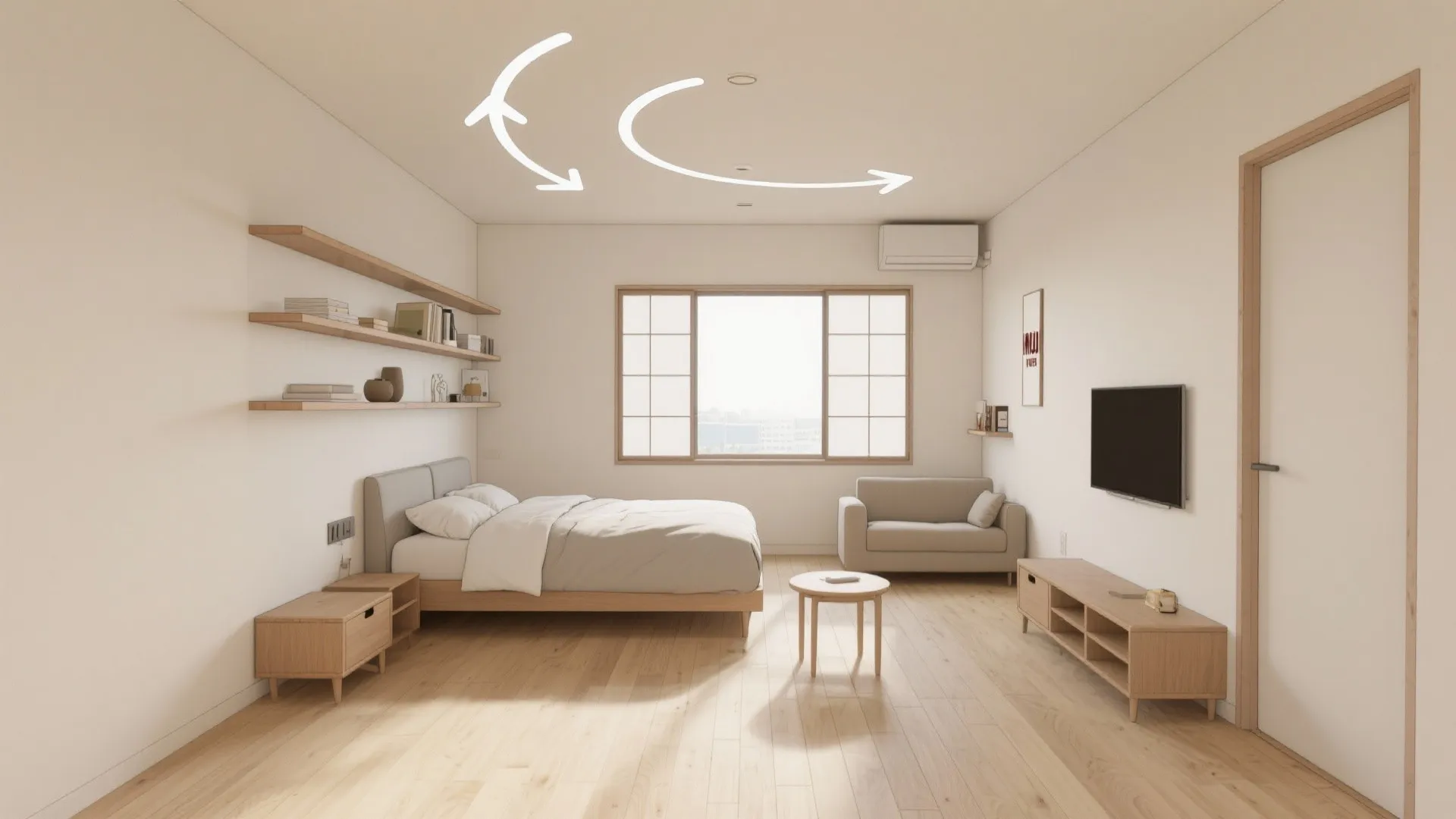 2. 家具配置でエアコン効率を上げる（動線規劃を整える）