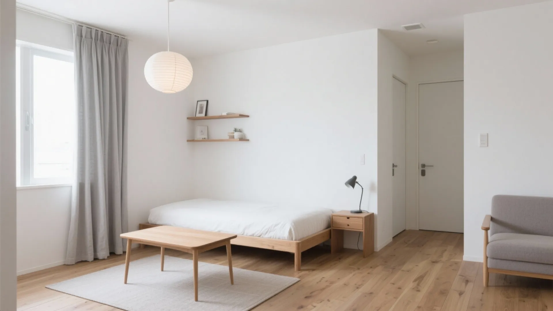 1R狭小インテリアの解決アイデア10選｜東京公寓デザイン: 東京・大阪・京都の1R/1Kを心地よくする、動線と収納で“広く見せる”日本室内デザイン