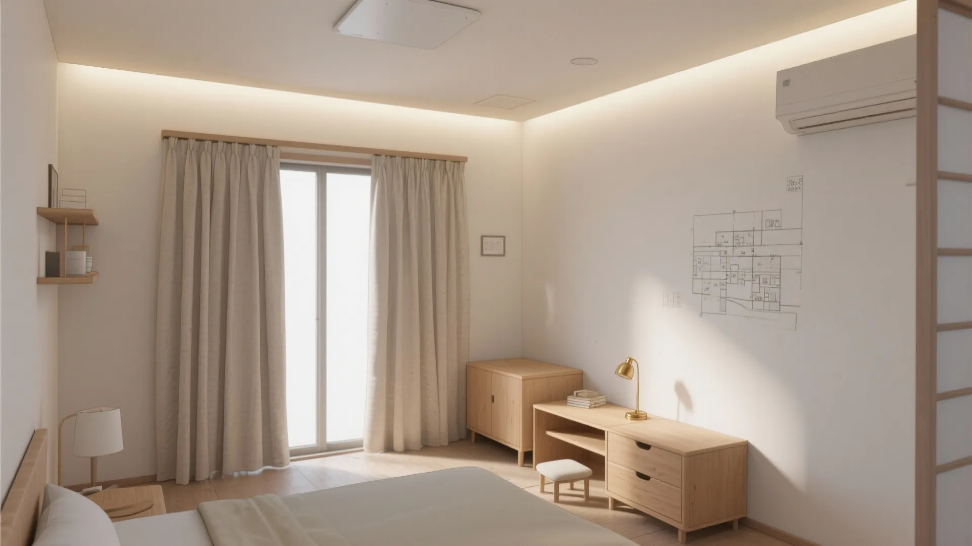 4. 光と色のコントラストを抑えて部屋を広く見せる