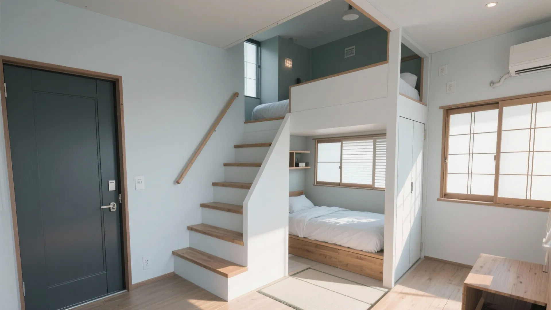 Tips 1: 東京小戸型で活きる階段付きロフトベッドの動線設計