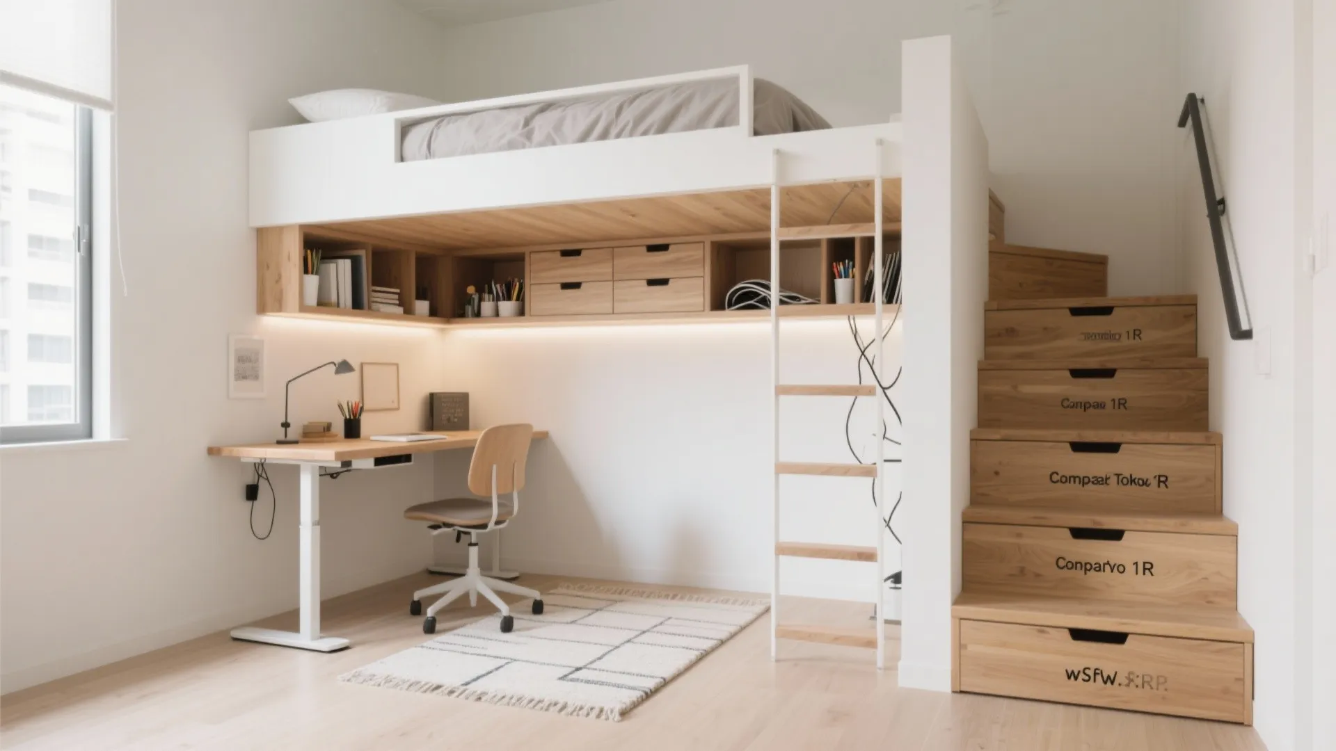 Tips 1: 東京小戸型で“階段収納＋デスク”を一体化し動線を最短化（東京小戸型／動線規模の整え方）