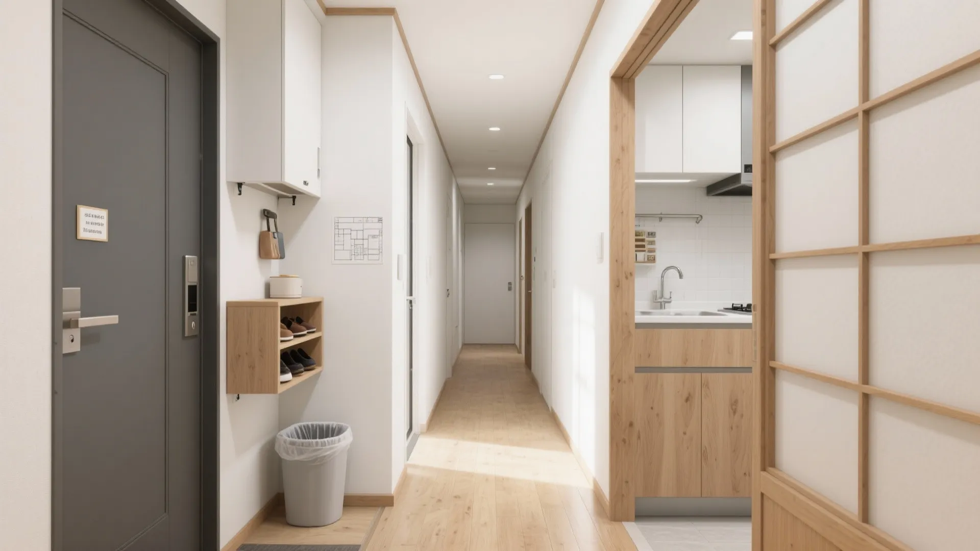 玄関〜キッチンの動線を一本化してストレスを削る（動線プラン＋東京小戸型）