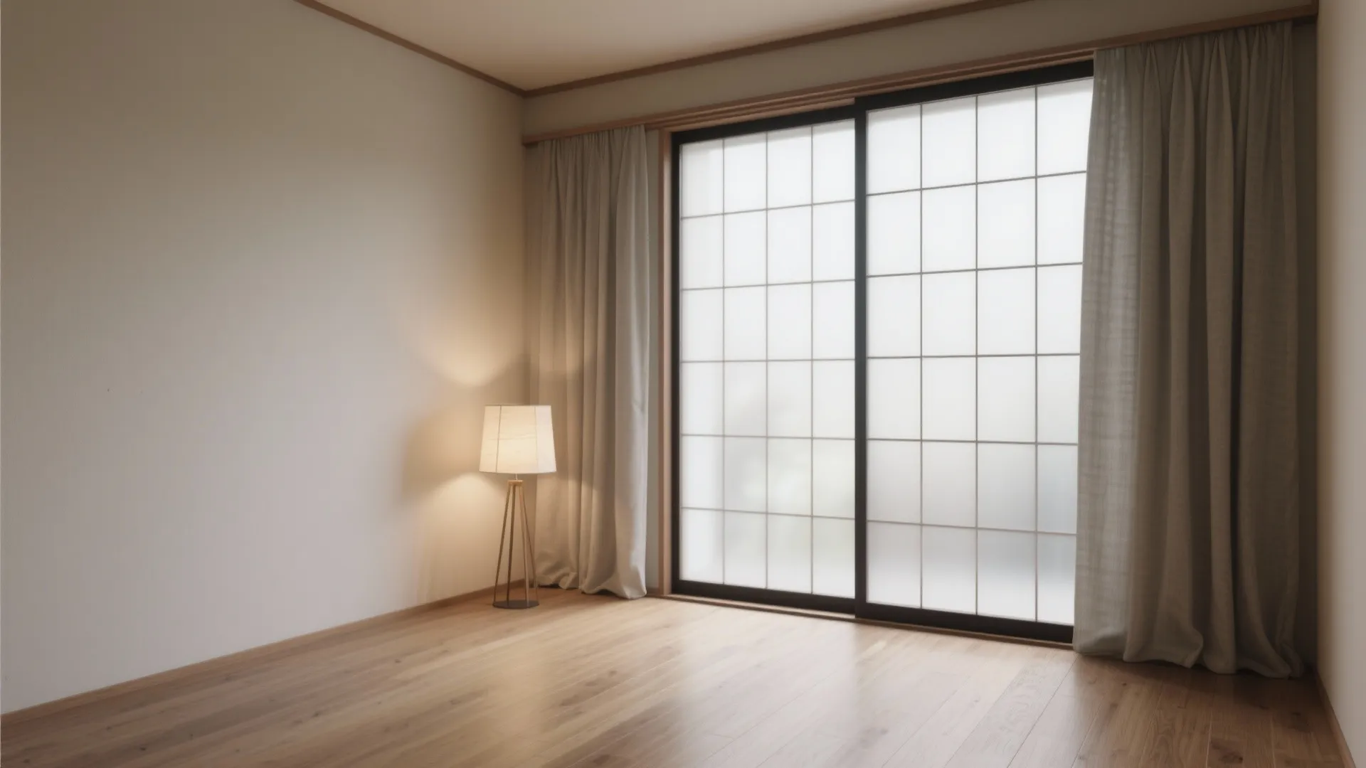 光と色で広がる1Rデザイン：日式風の透け感と中明度