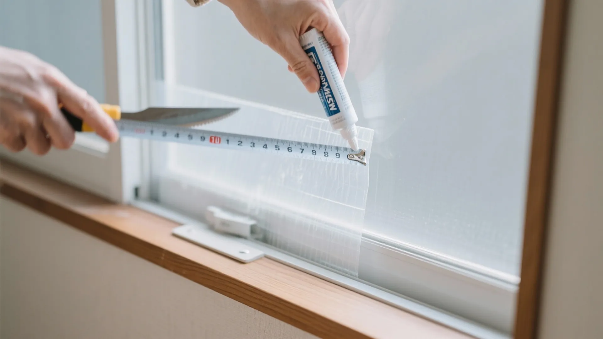 Tips 1: 断熱フィルム＋コーキングで窓の冷気を止める（東京小戸型 × 日式風）