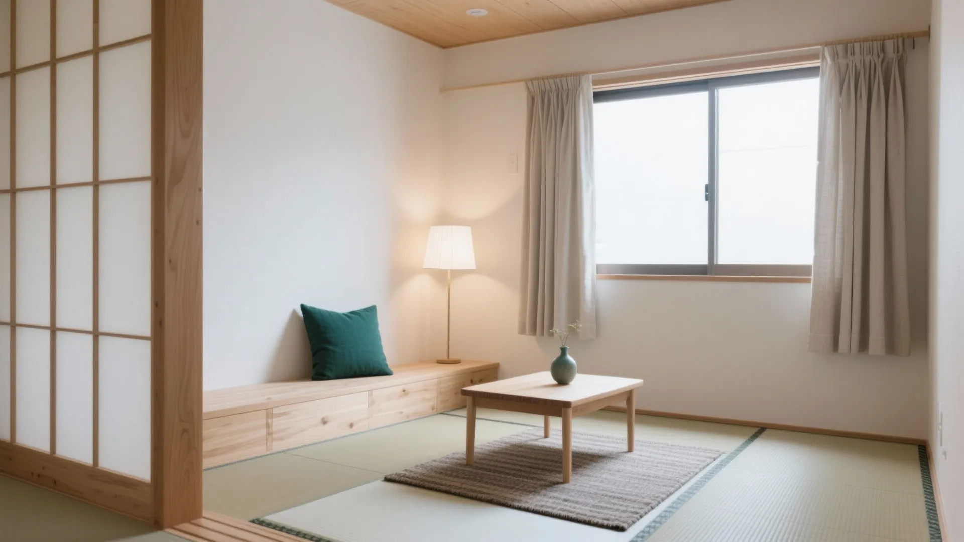 日式風格の素材温度：木×白×一色差しで整える