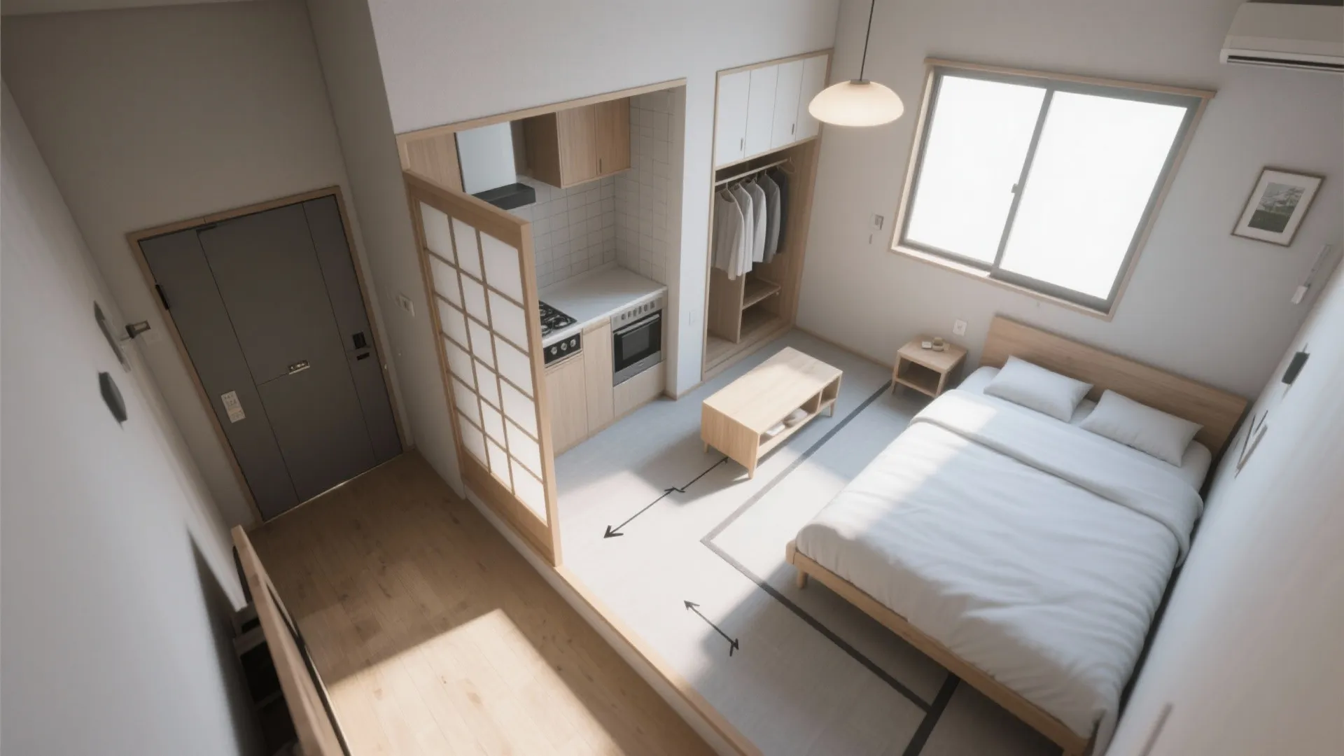 1. 東京小戸型は“Z字の動線”で片付く