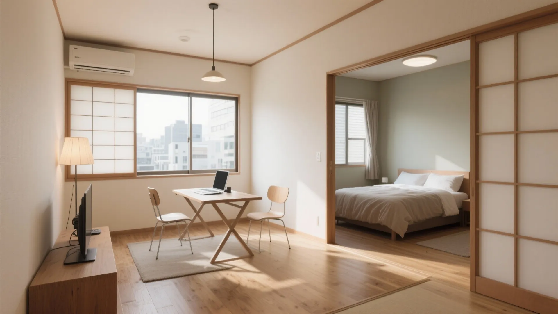 Tips 2: 2室の役割を“昼夜シフト”で切替えて広く見せる（東京小戸型）