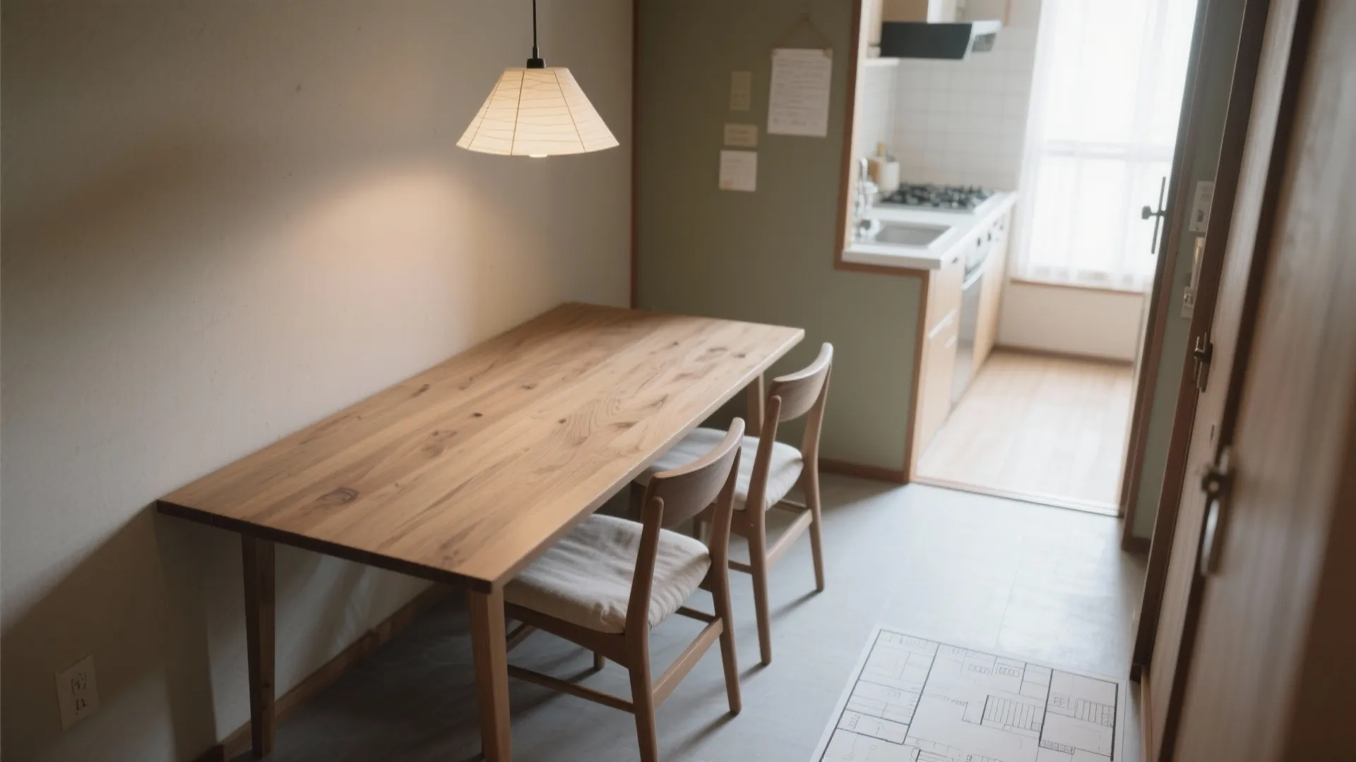 Tips 1: ダイニングは動線優先で「斜め配置」｜東京小戸型×動線規劃