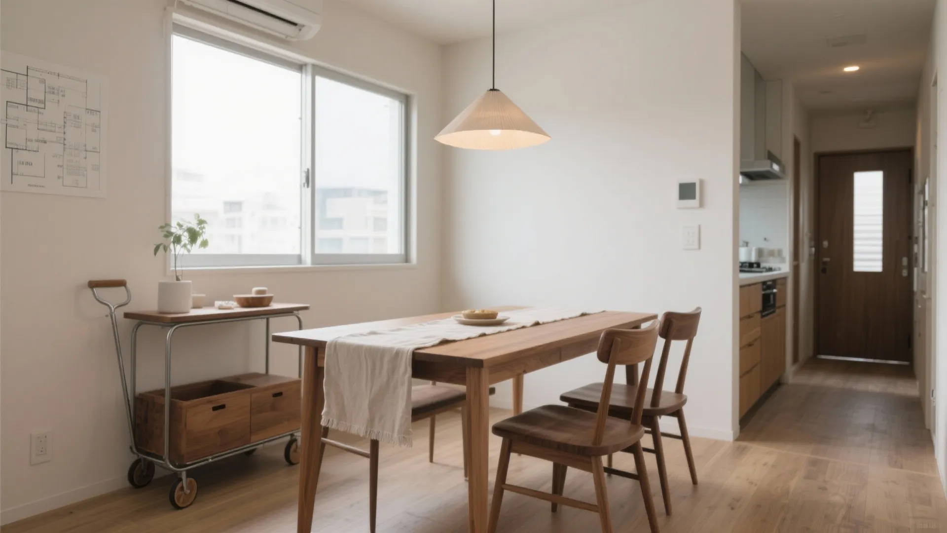 Tips 1: ダイニングを“動線のハブ”にする（東京小户型）