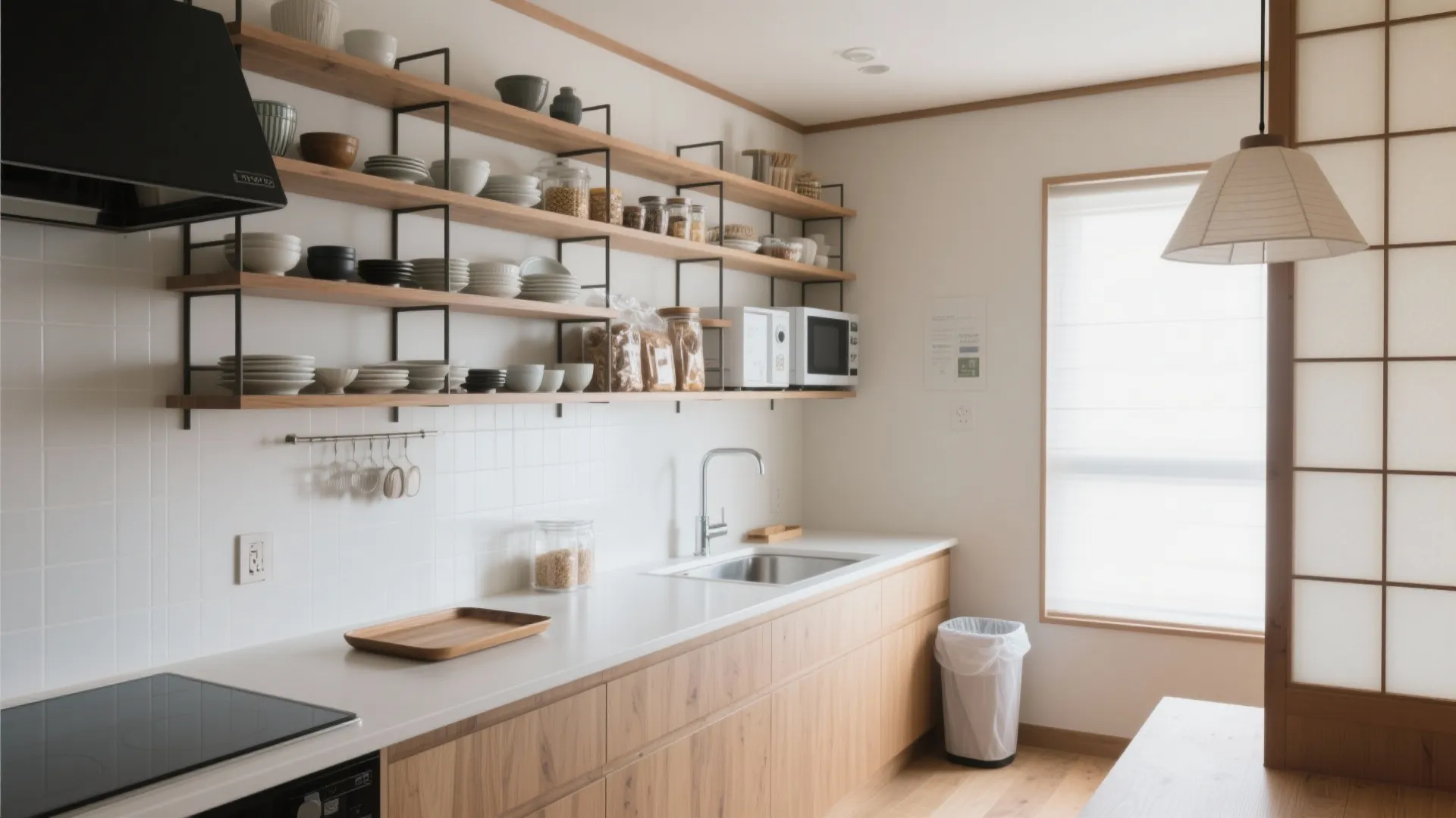 Tips 4: キッチンは“面で仕舞う”｜日本都市の2DKでの家事動線优化