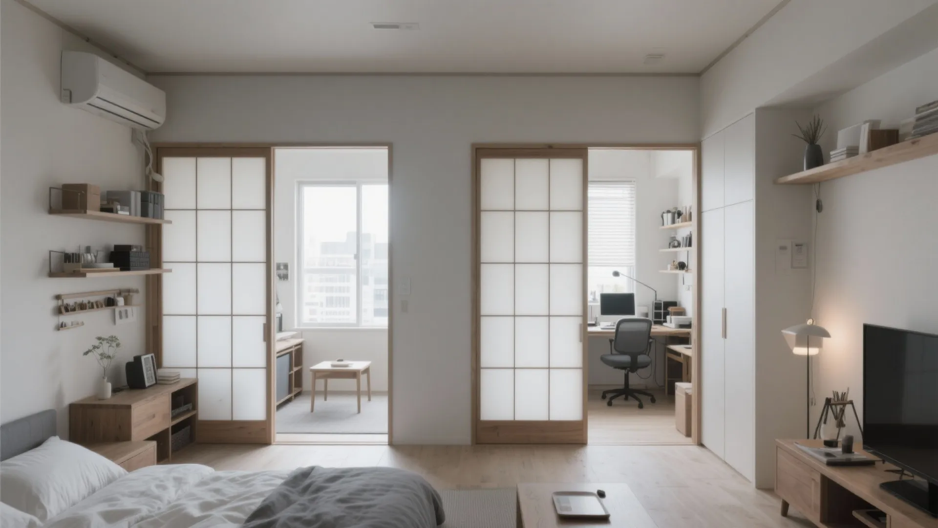 Tips 4: 1室は“静”、もう1室は“変化”。用途のメリハリで散らかりを防ぐ（動線計画・日本都市）