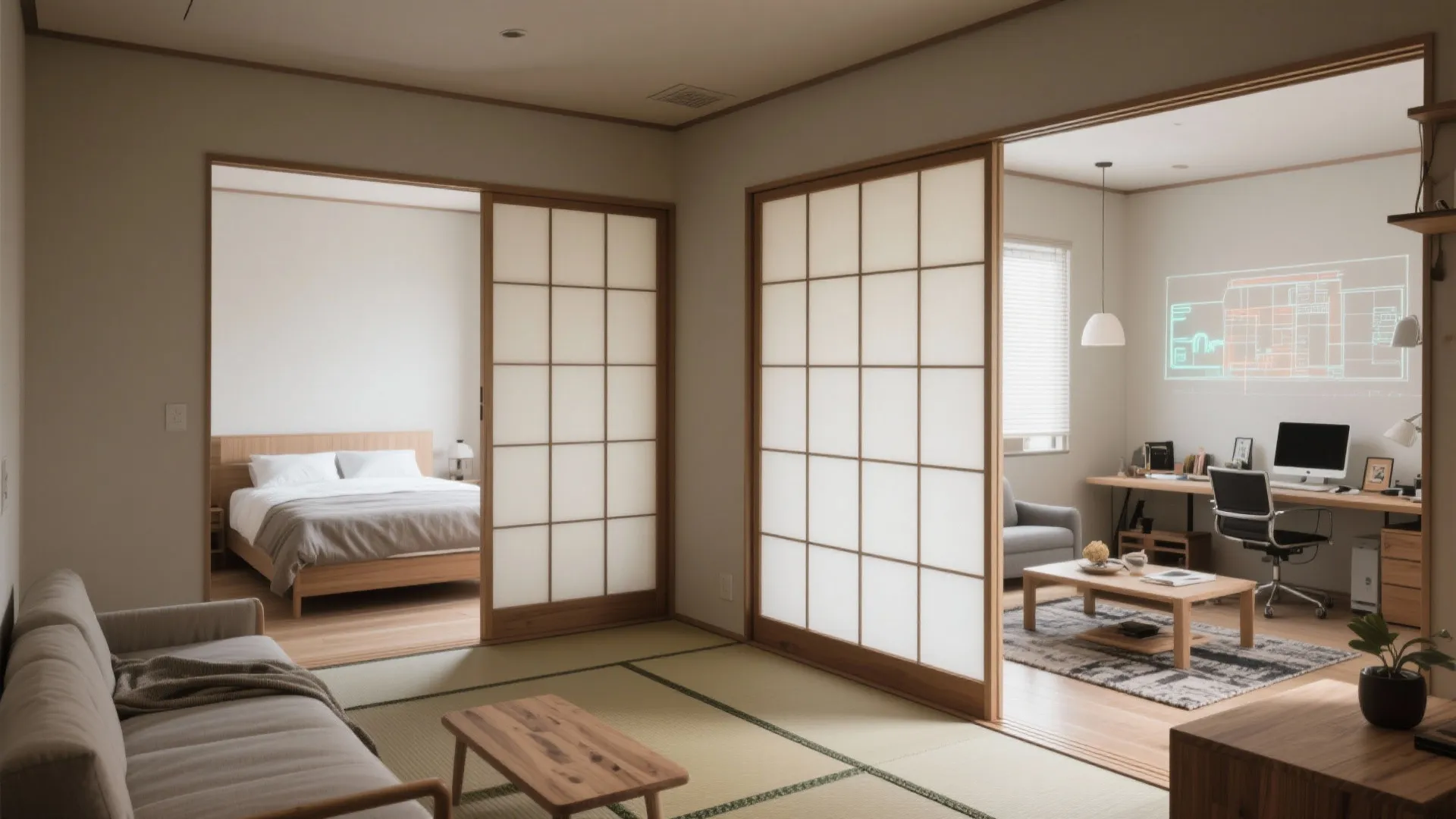 Tips 2: 2室の役割を固定する（東京公寓デザイン／日式風格）