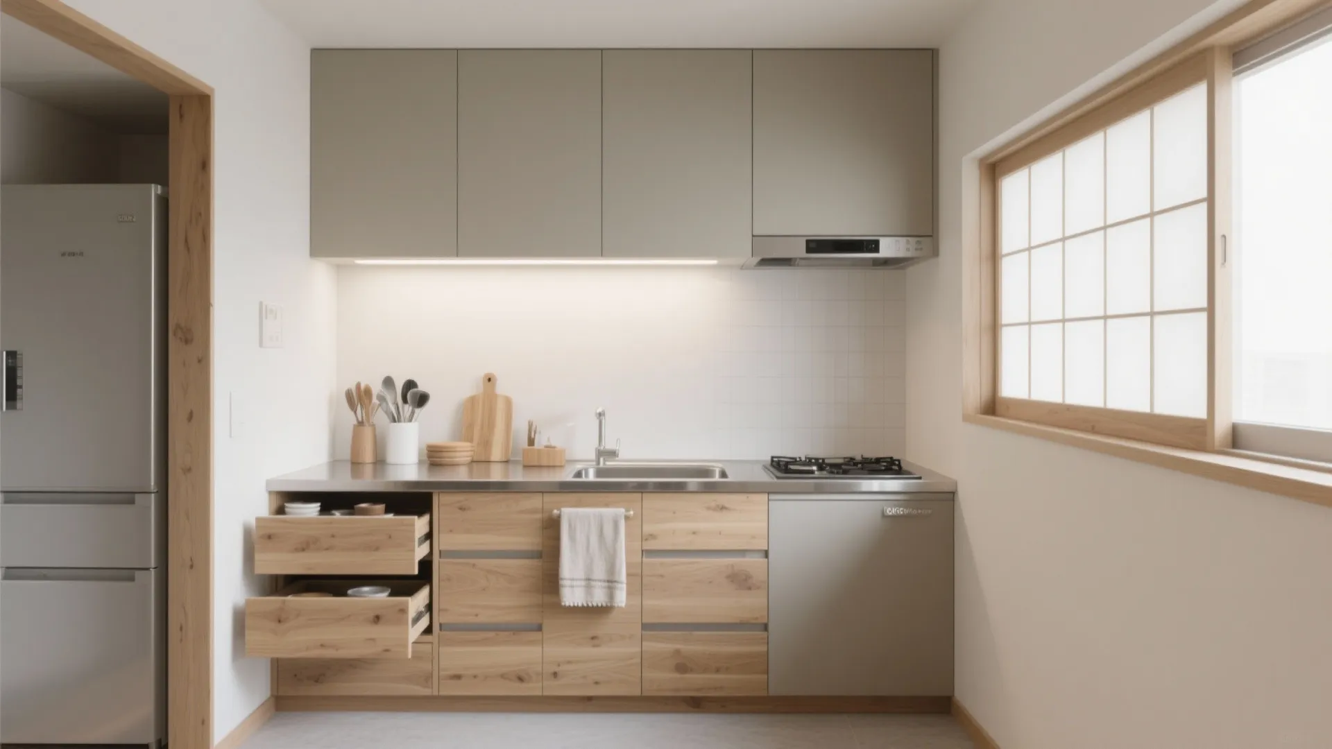 Tips 3: キッチンを“見せない”収納で軽くする（収纳技巧・東京）