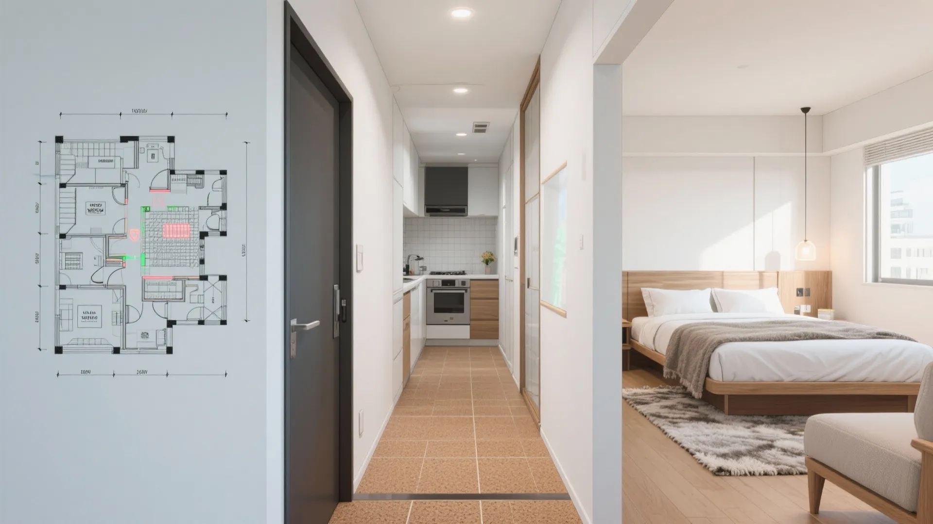 Tips 6: 玄関〜キッチンの“湿度動線”に合わせる床材計画（日本都市）