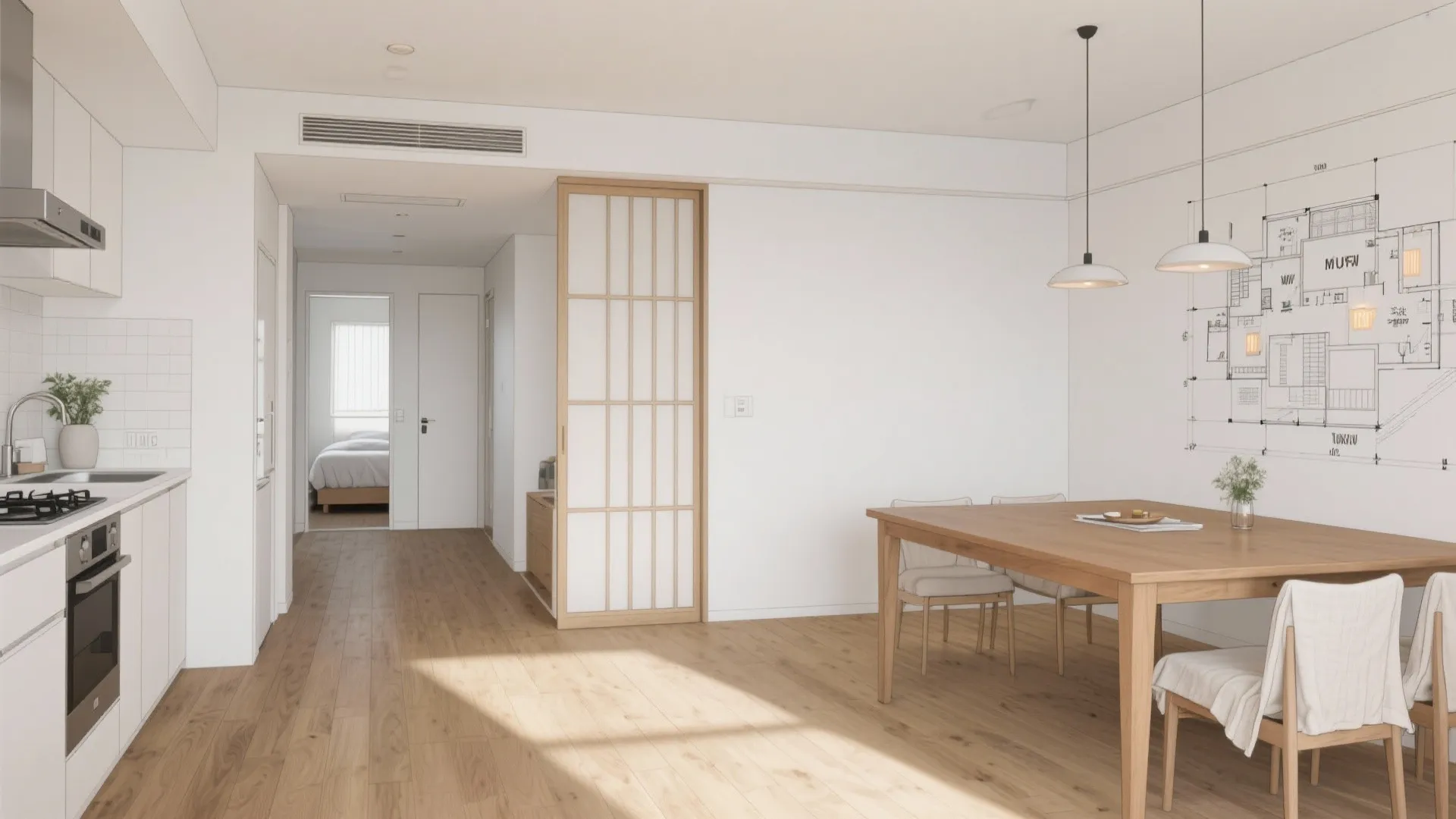 Tips 1: キッチンから寝室までの動線を最短化する（動線規模の見直し）