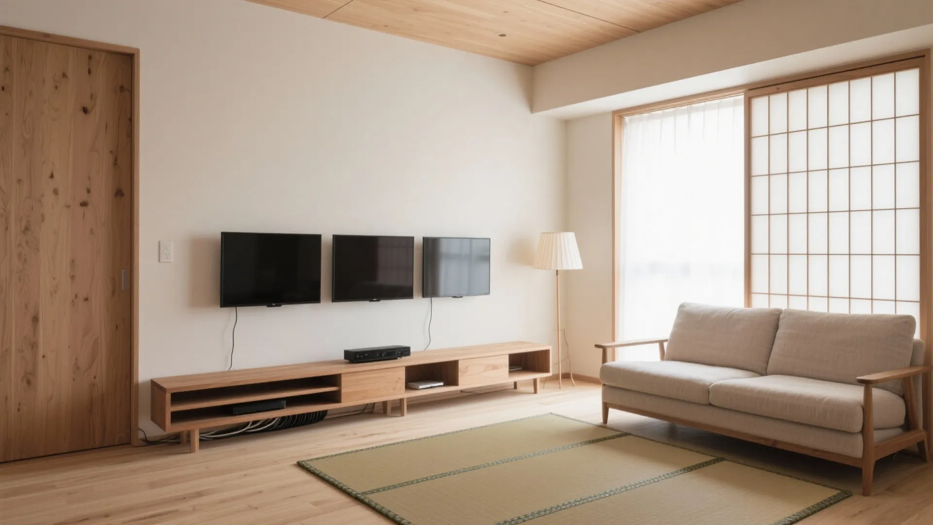 東京小型アパートの2Kを温かく整える5つのアイデア: 3チューナー付きTVでも窮屈に見せない、東京・大阪・京都の小さな暮らしに効く動線と収納