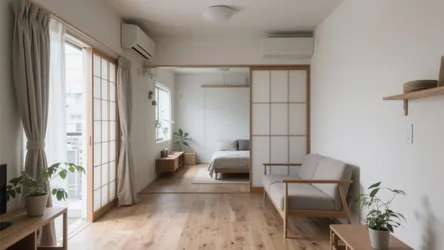 2Kの小さな部屋を心地よくする日本室内デザインの5つのコツ