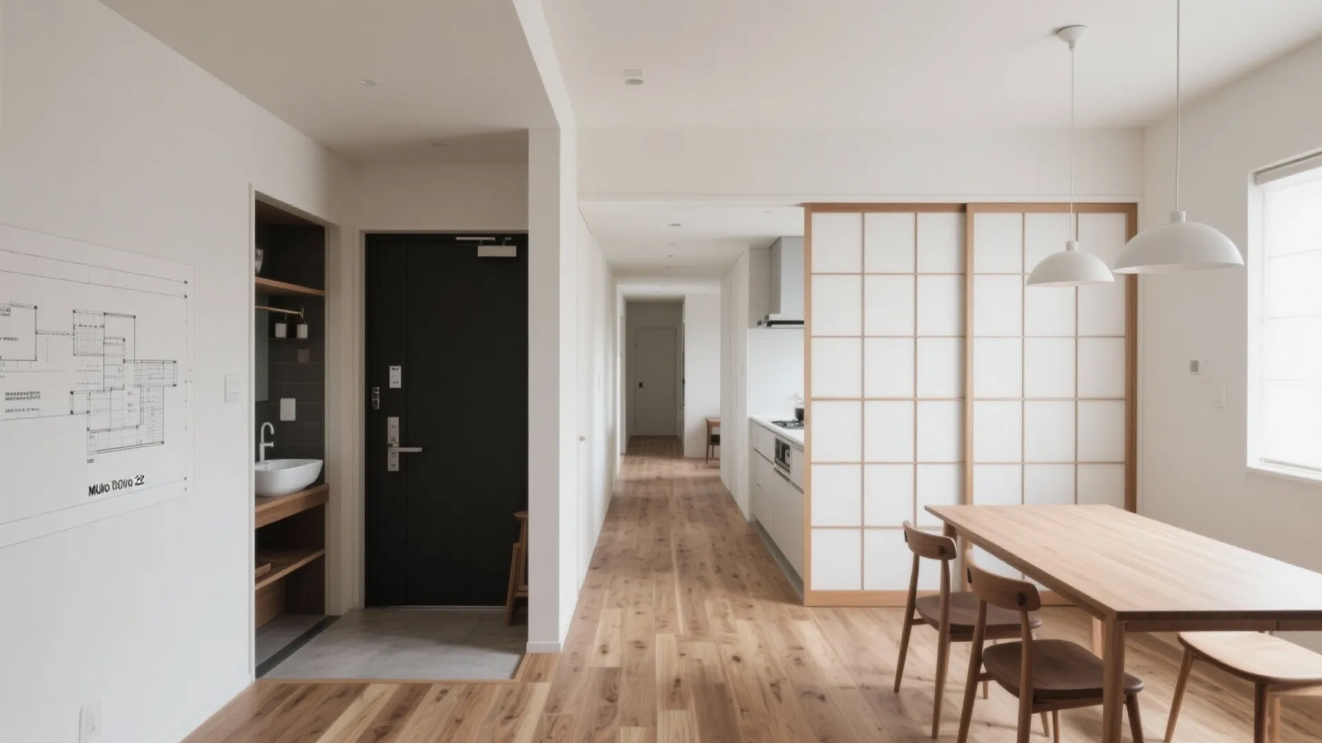 動線を最短にする東京小戸型のレイアウト設計