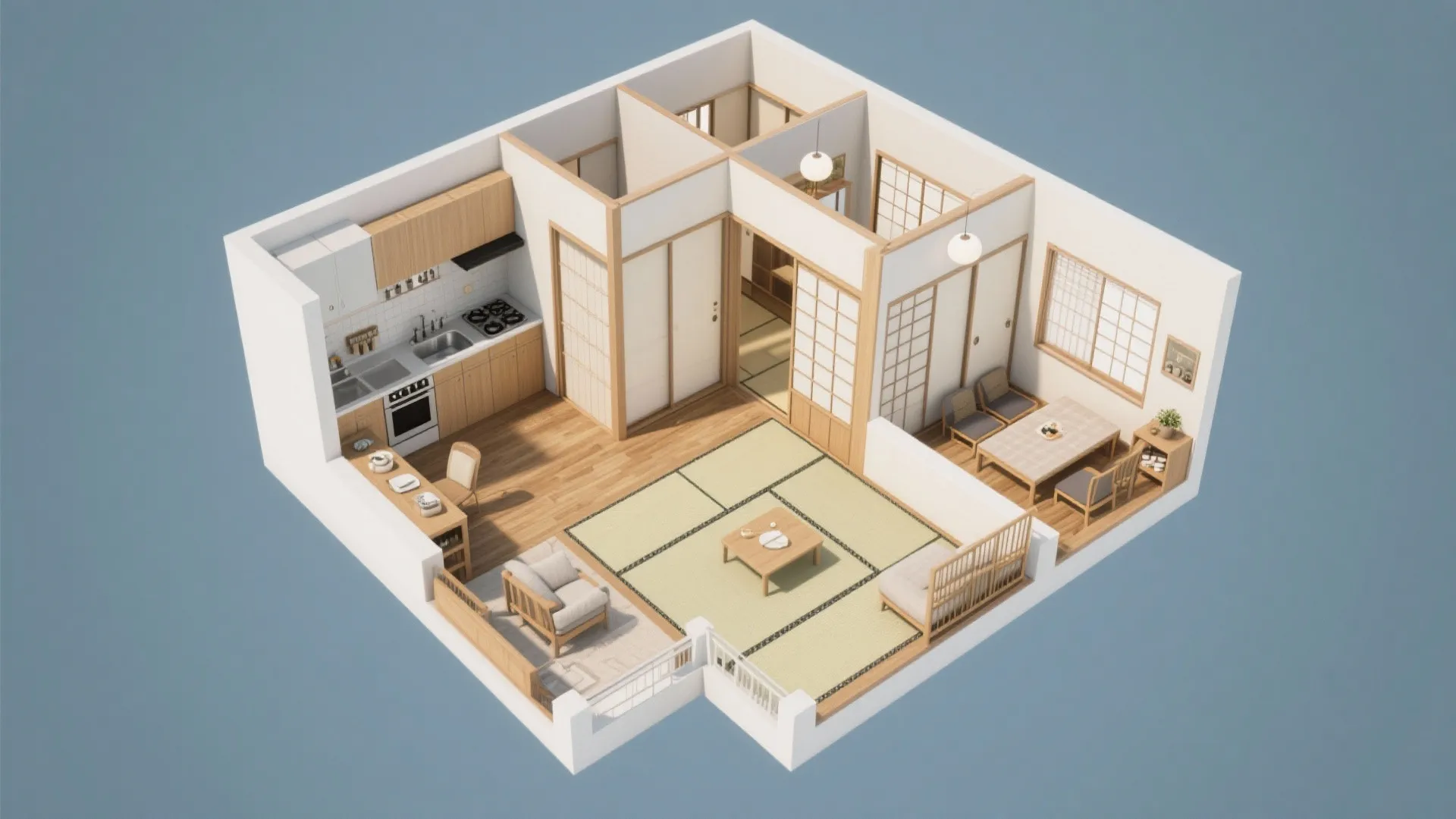 1Kと2Kの違いを生活動線で理解する（東京小戸型）