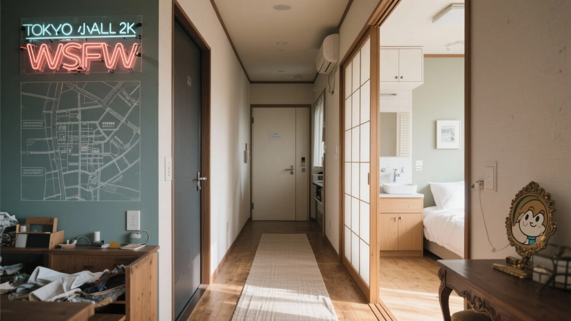 Tips 1: 動線を軸にしたゾーニング（東京小戸型／動線規画）