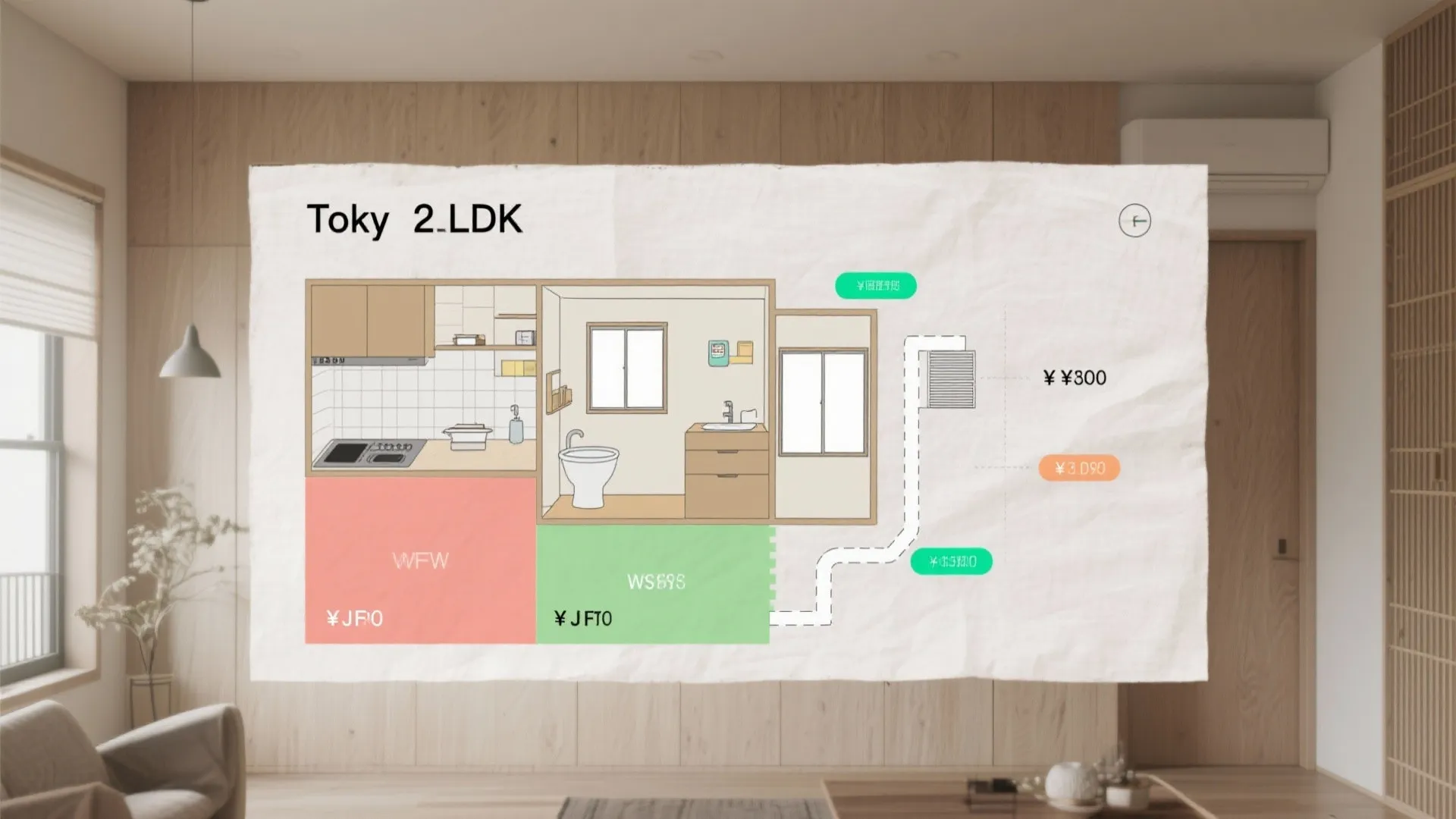 2LDKのハウスクリーニング相場と内訳を把握する（東京の相場観）