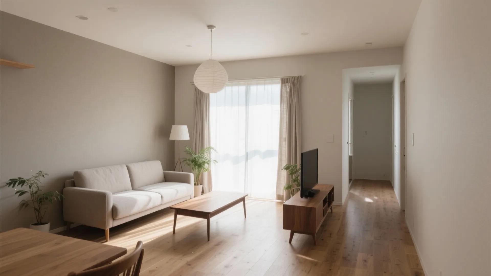 リビングは光の通り道にする：東京の2LDKで“視線の抜け”を作る