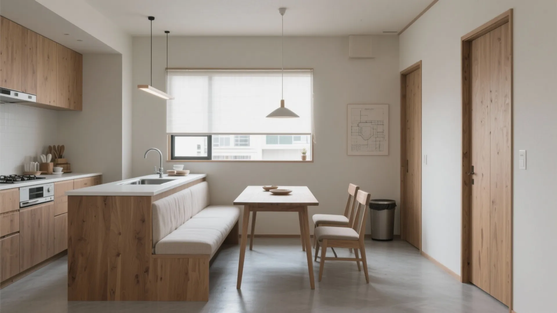 回遊できる動線計画で“料理→配膳→片付け”を最短化（動線規劃）