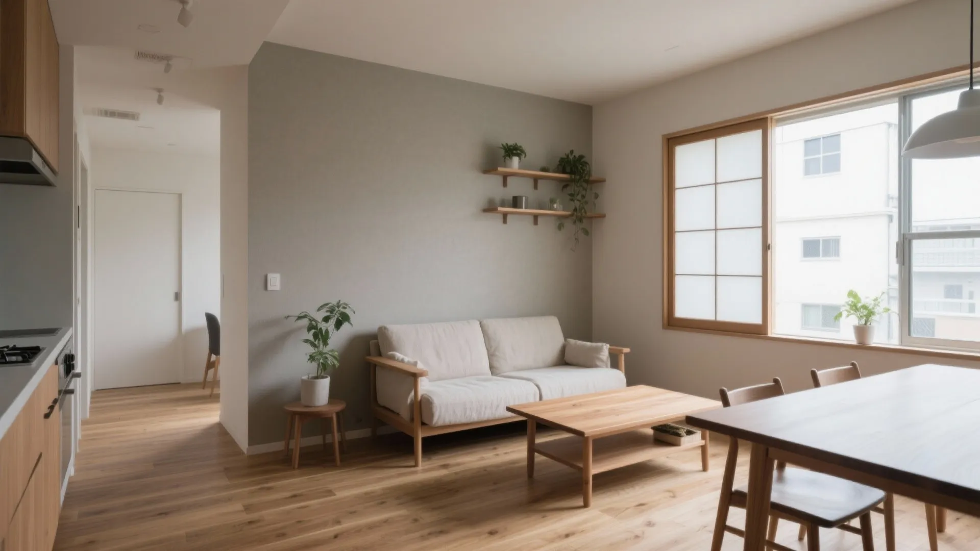 本郷で叶える2LDKリノベのコツ5選｜東京公寓デザイン: 歴史ある本郷の街に馴染む、2LDKを“広く、静かに、使いやすく”する日式風格の空間計画