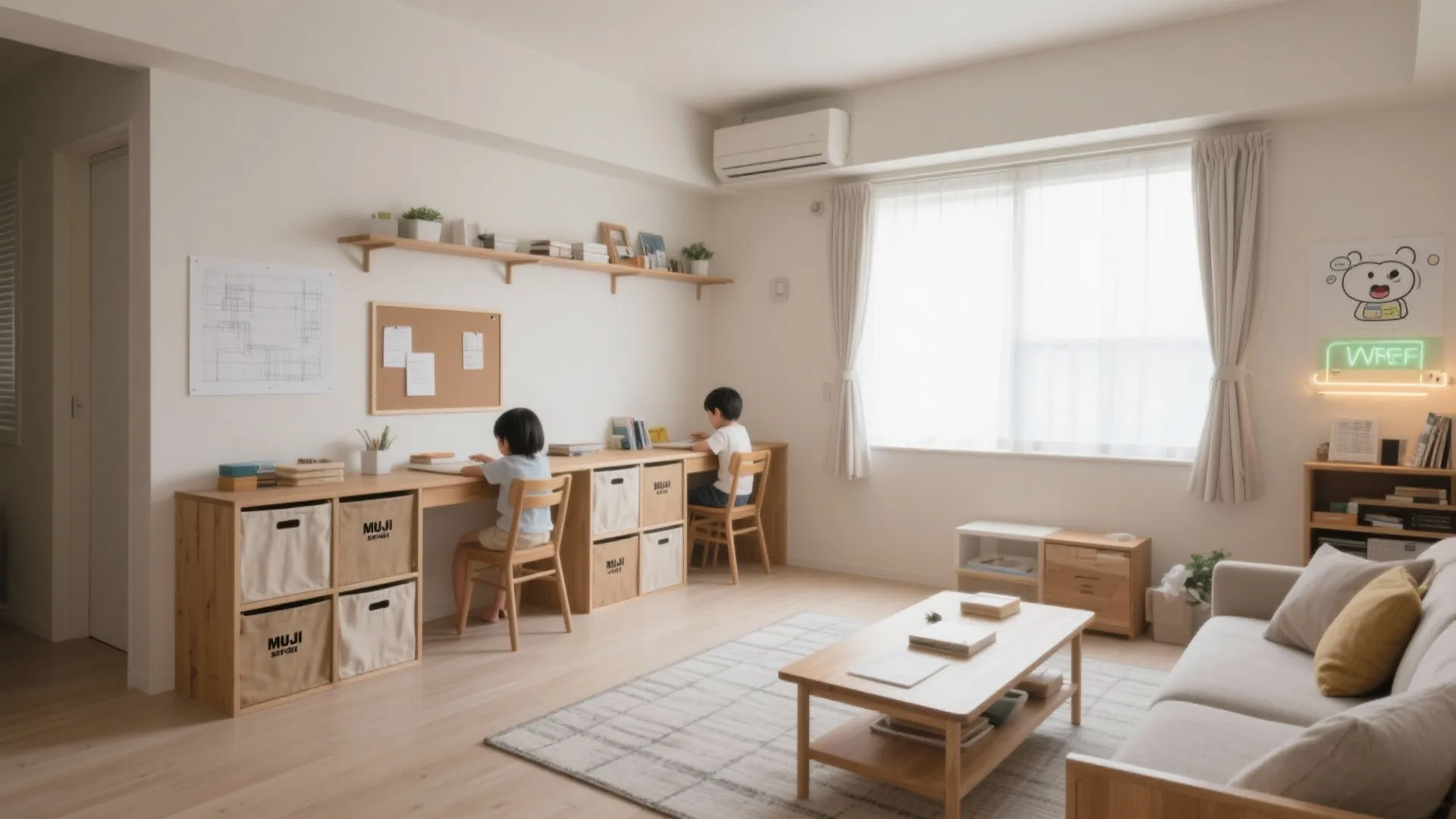 Tips 1: 東京小戸型でも4人が快適に過ごせる年齢目安（2LDK）