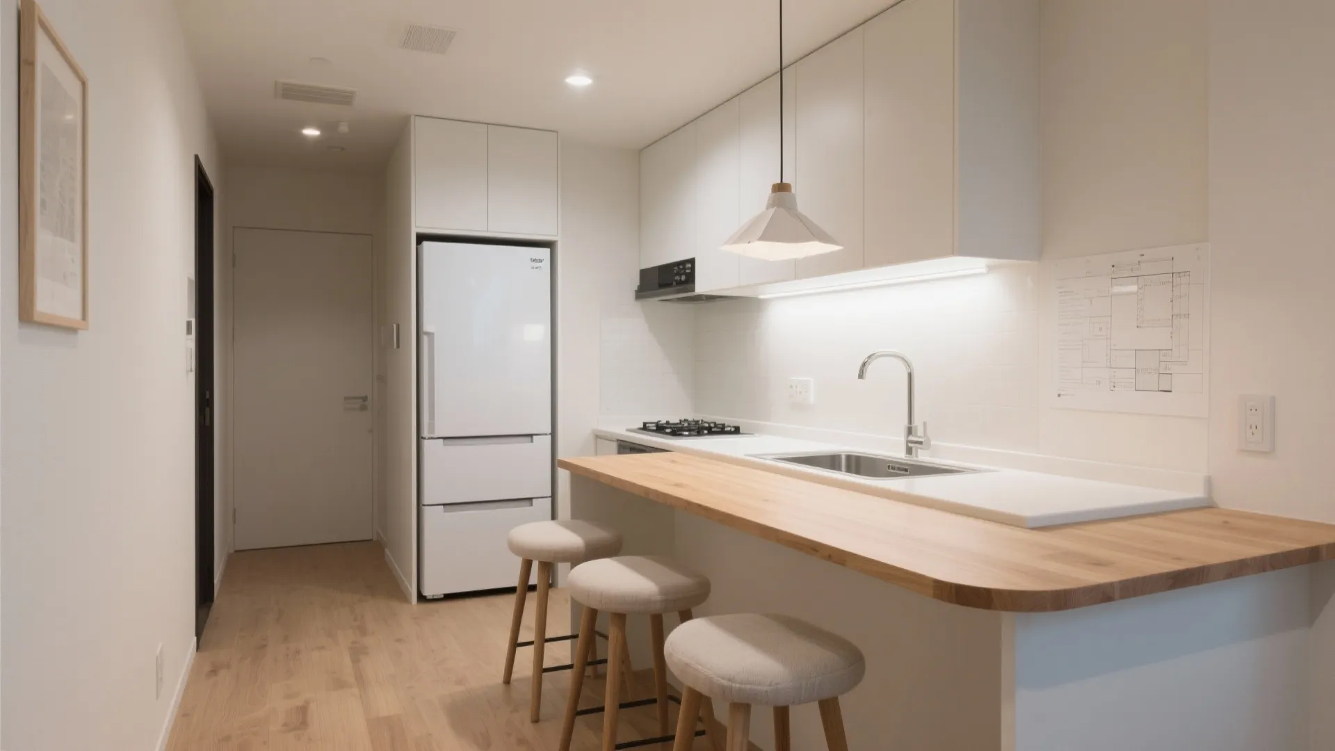 Tips 1: 3DKの核は“DK中心の動線計画”｜動線規模を整えて東京小型アパートでも回遊を確保