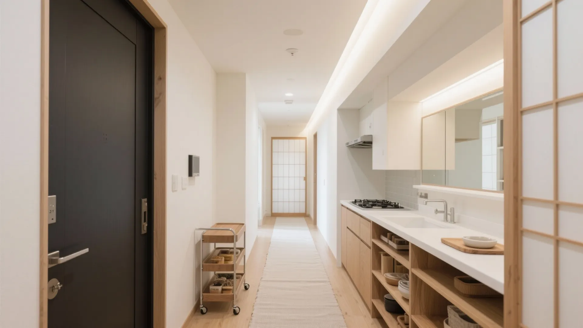 3Kは「廊下＝家事動線」に変える（日式風格で軽やかに）