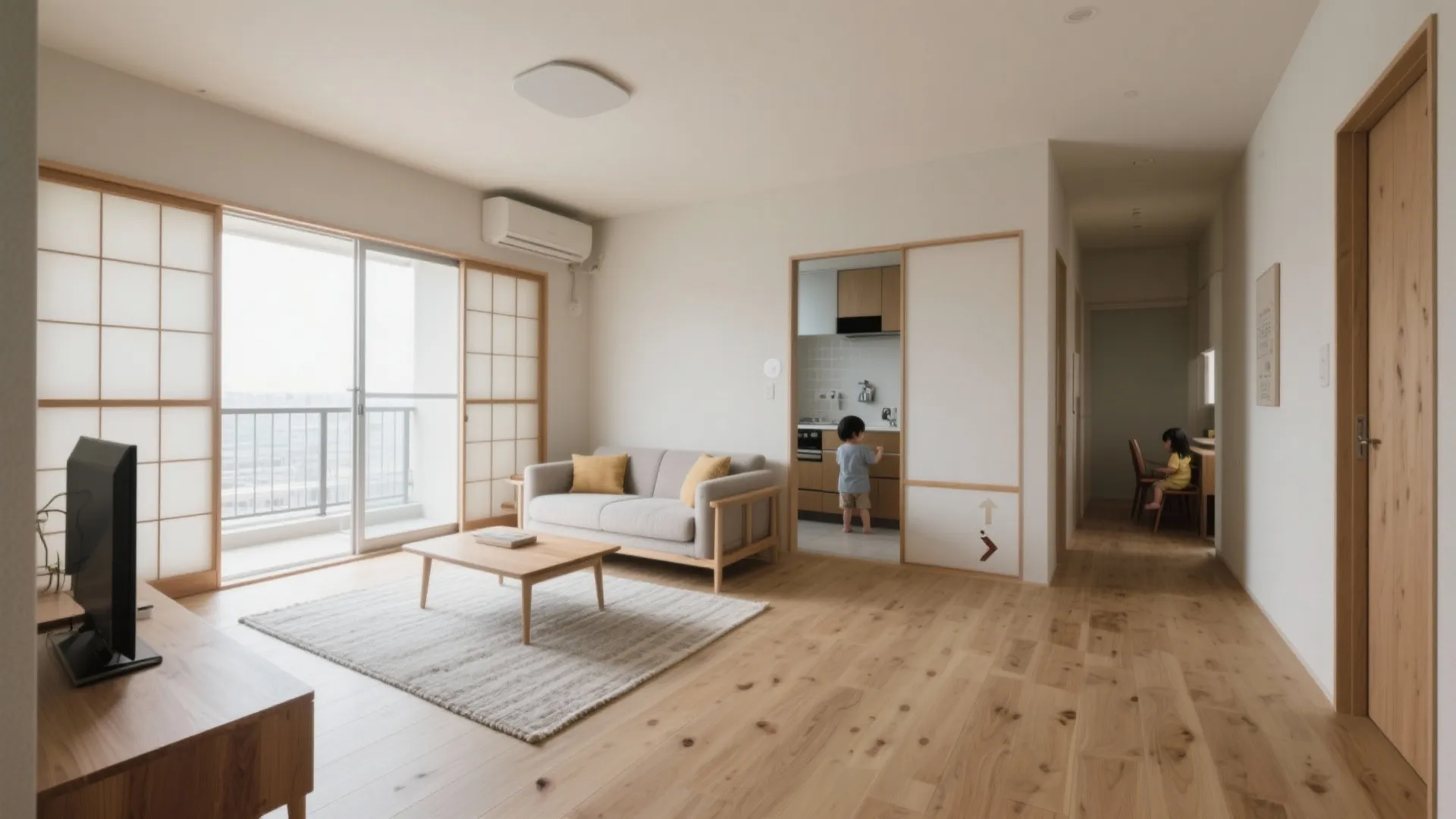 Tips 1: リビング中心の動線計画で家族の流れを整える（動線规划・東京）