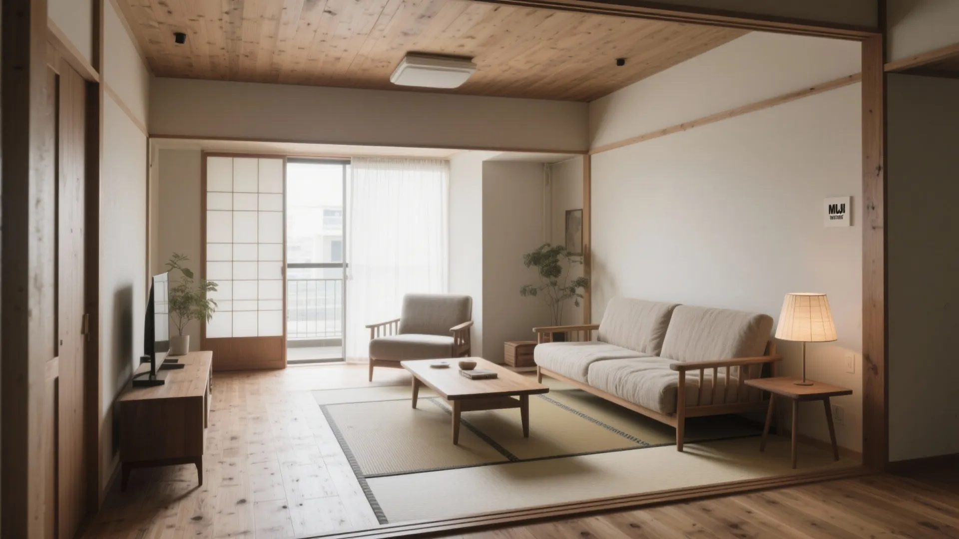Tips 5: 日式風格の“余白”でリビングを軽くする（東京小戸型・日式風格）