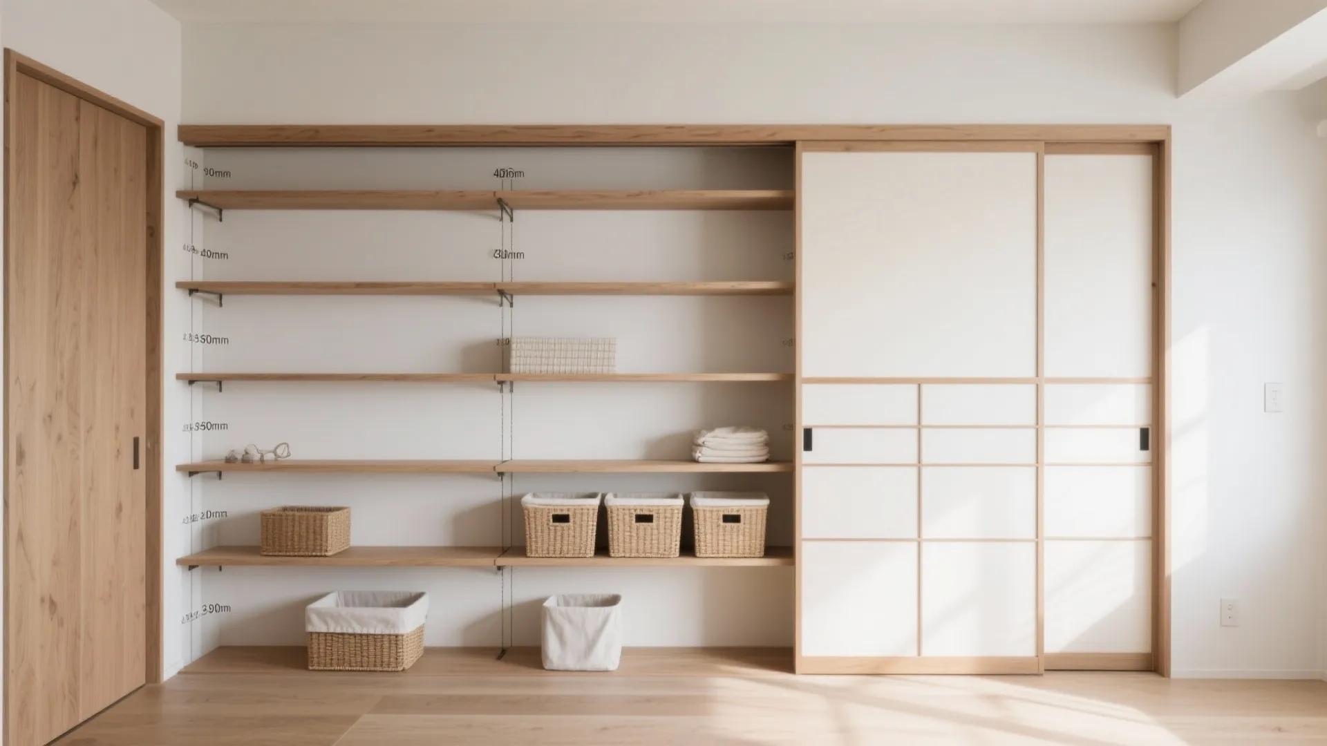 収納計画の自由度が高い｜収納技巧で“見せる・隠す”をコントロール