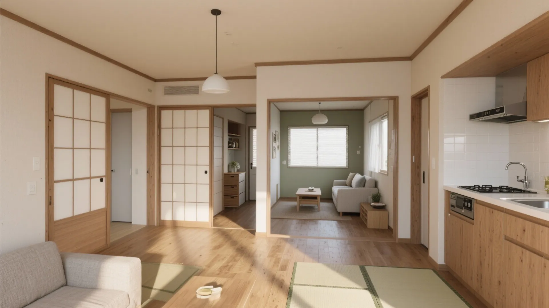 Tips 1: 4LDKのゾーニング設計で“共用と専有”の温度差を整える（東京小戸型・日式風格）