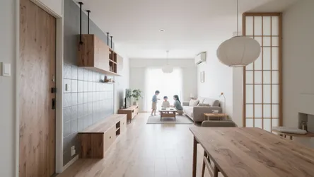 二子玉川で考える5LDKの日本式空間設計：家族5人でも心地よく暮らす