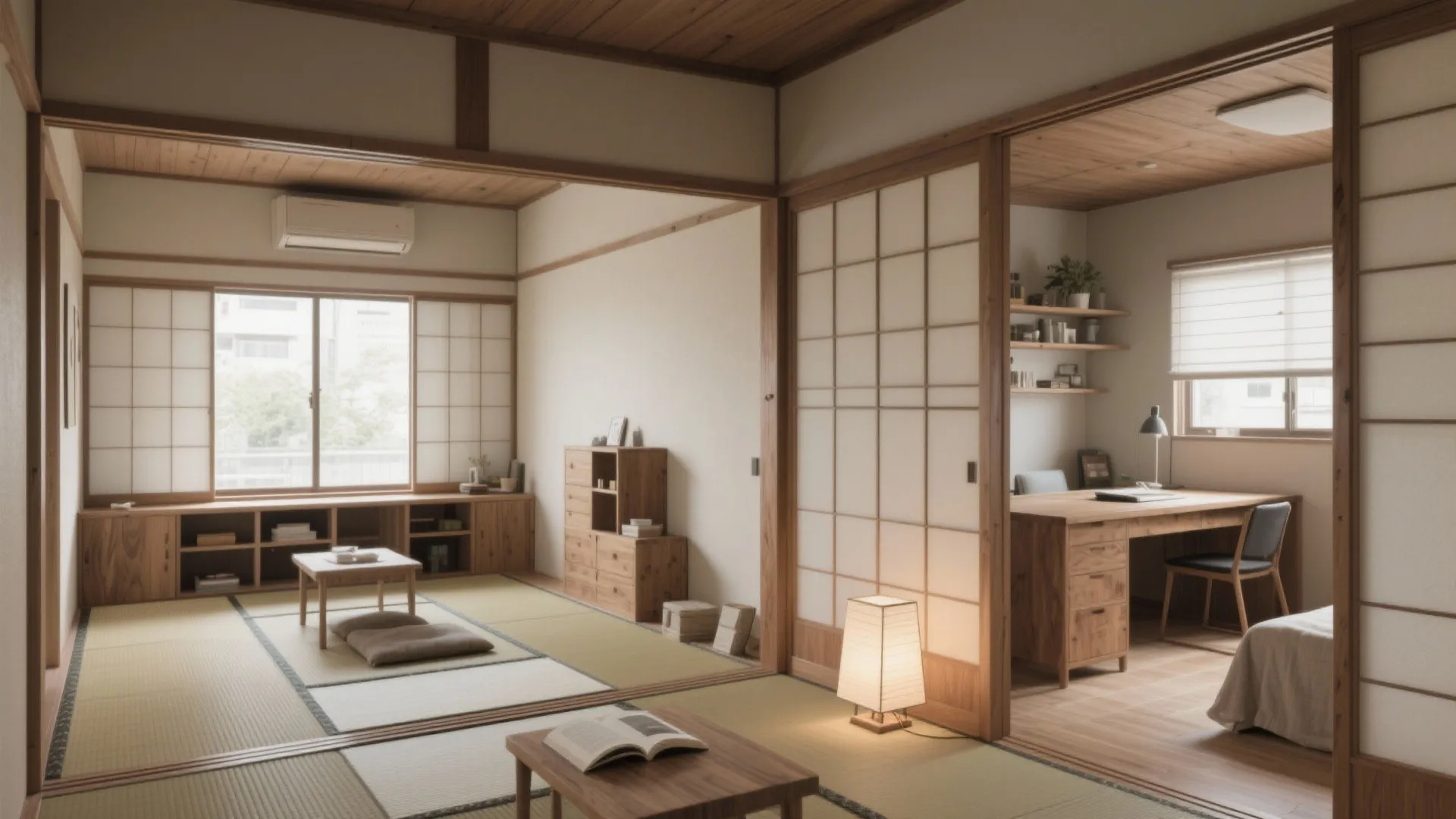 Tips 2: 部屋数に役割を与えるゾーニング（日式風格で静と動を分ける）